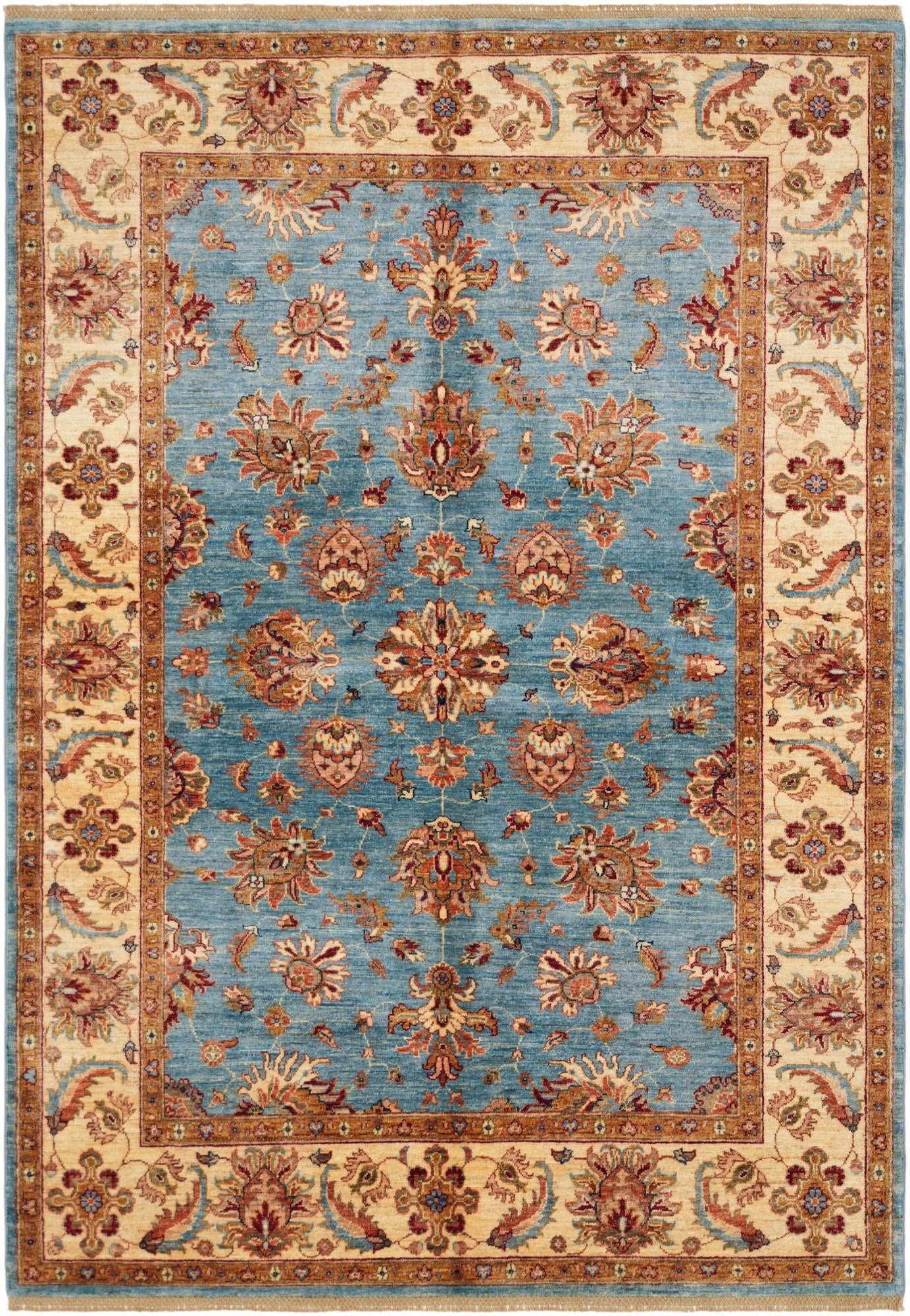5' 7 x 8' Hand Knotted Ziegler Rug