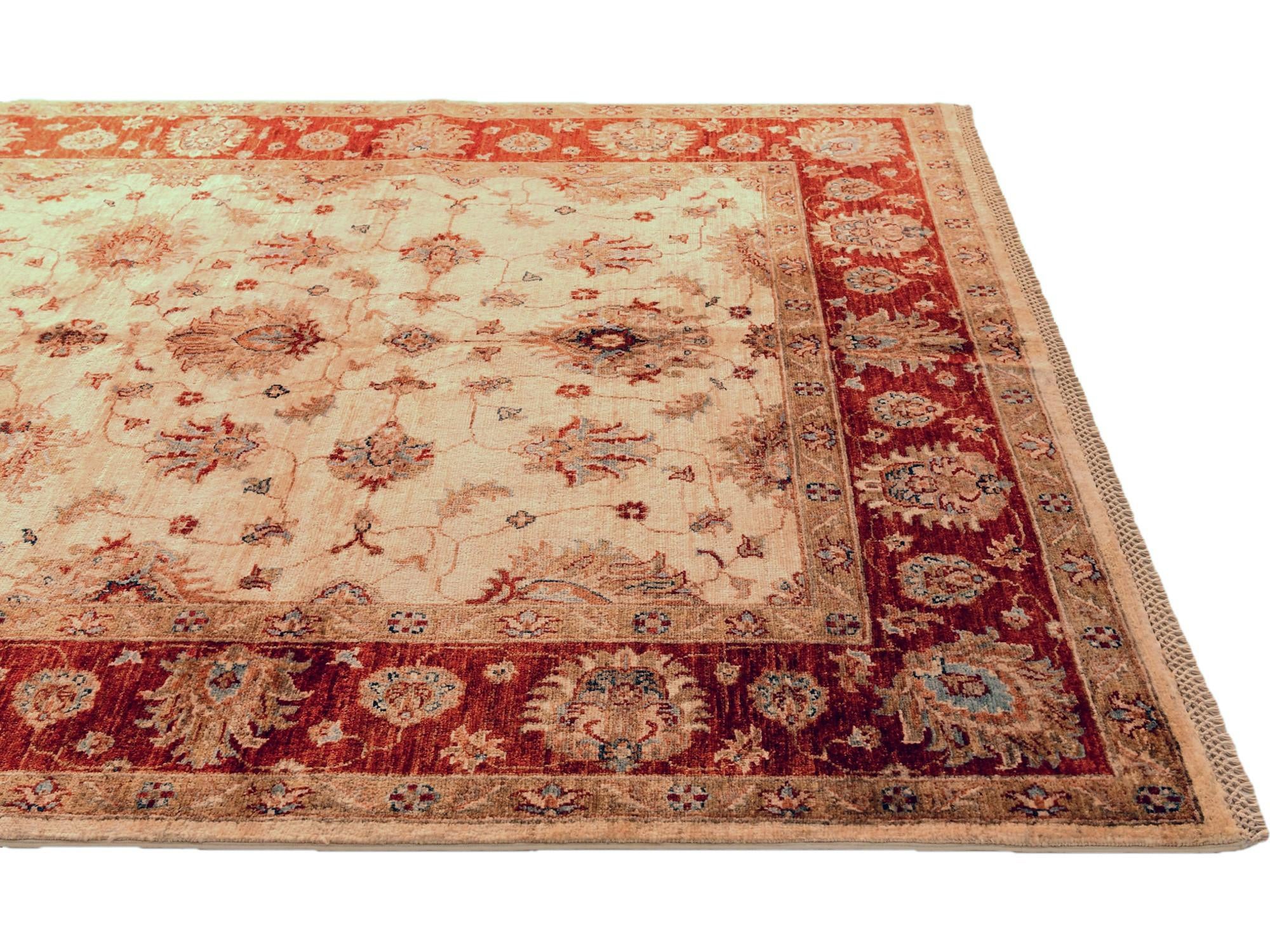 6' x 8' Hand Knotted Ziegler Rug