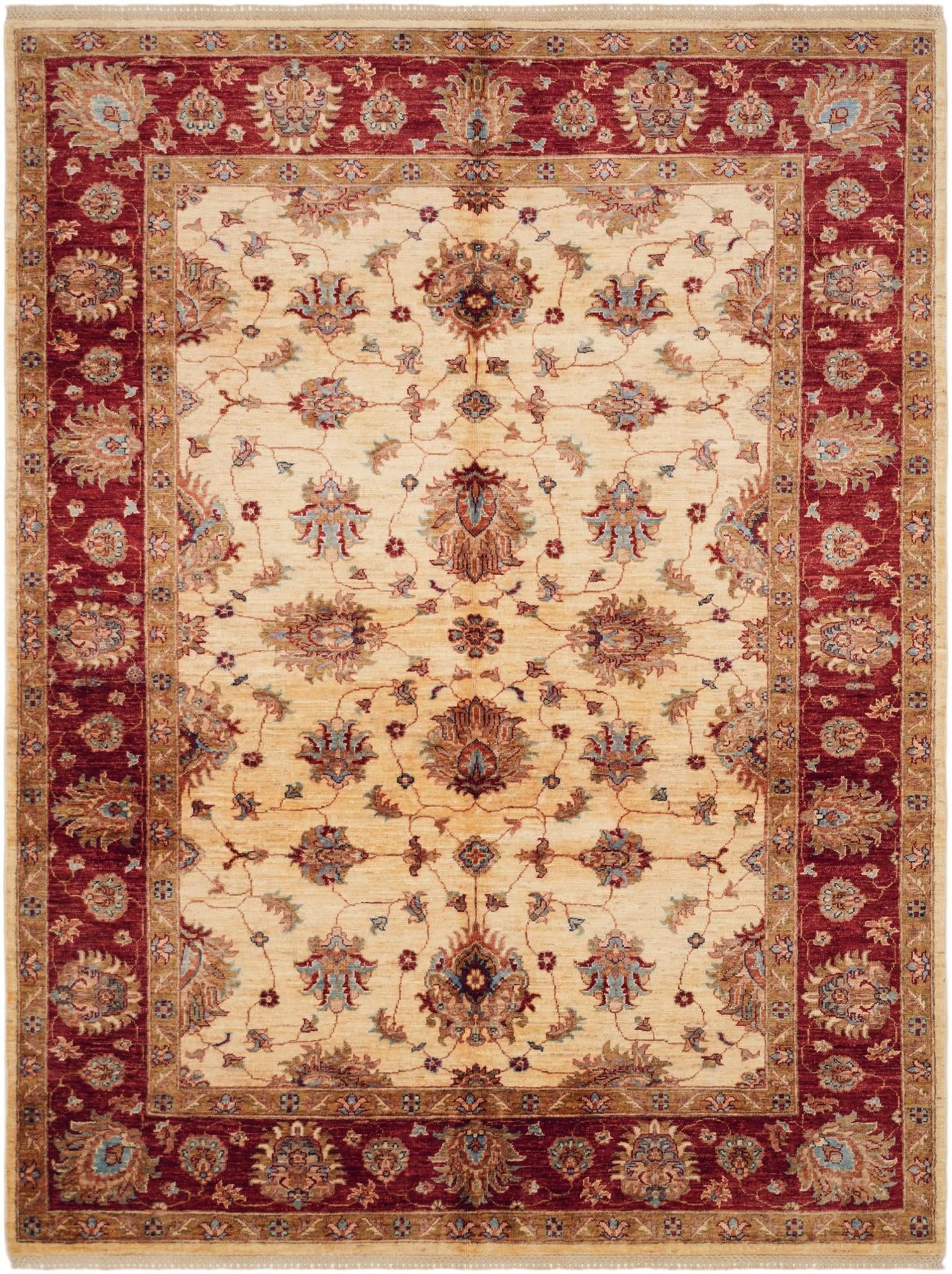 6' x 8' Hand Knotted Ziegler Rug