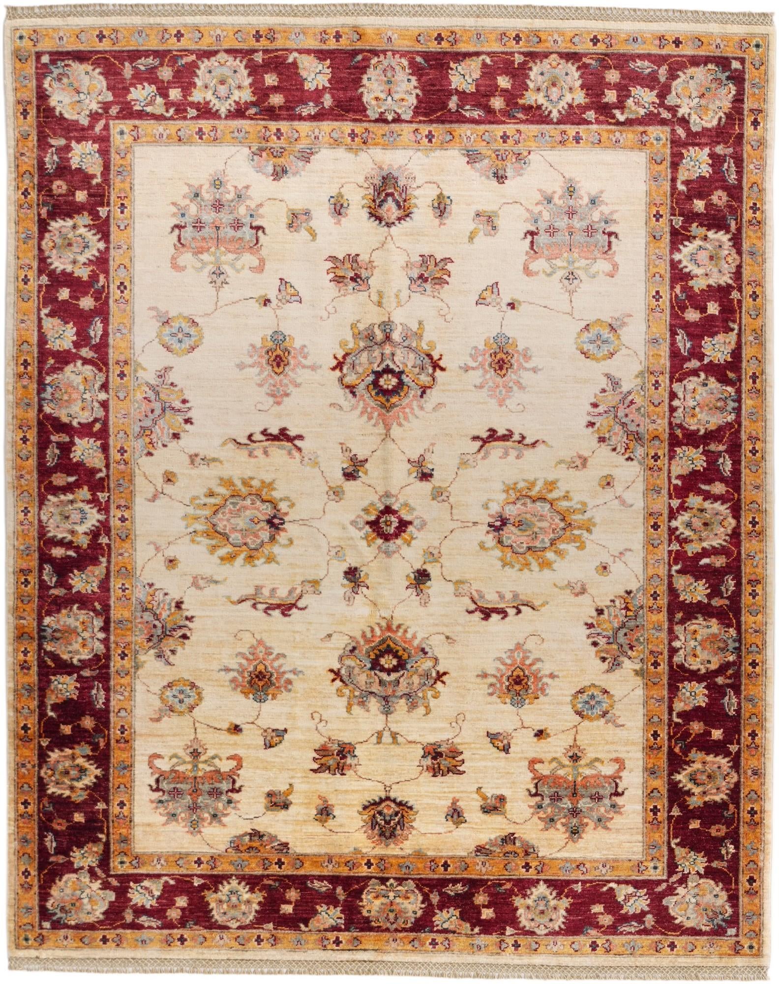 5' 1 x 6' 5 Hand Knotted Ziegler Rug