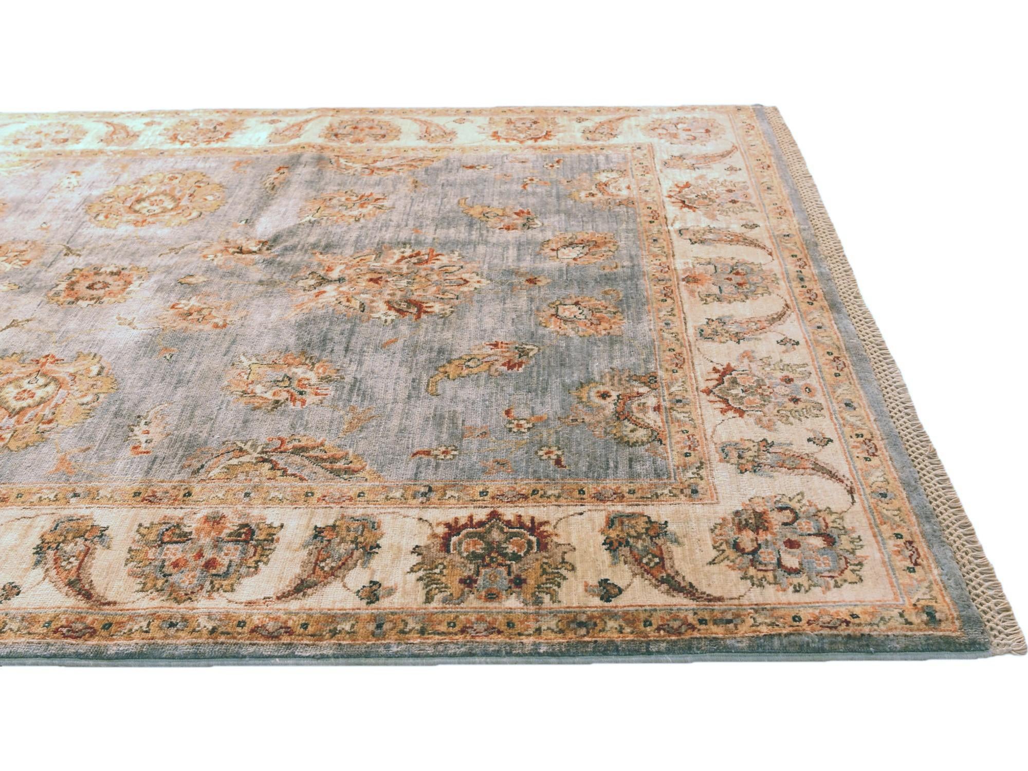 4' 11 x 6' 8 Hand Knotted Ziegler Rug