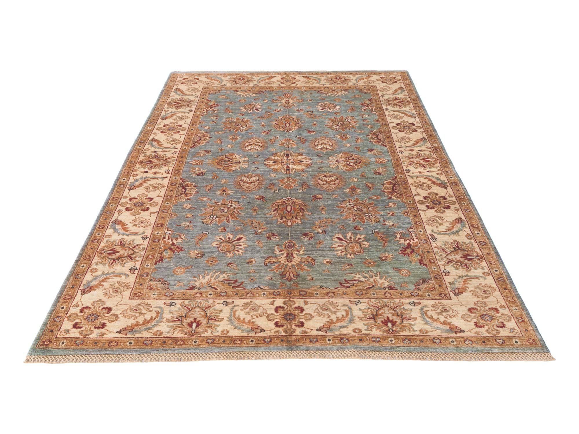 5' 6 x 8' 5 Hand Knotted Ziegler Rug