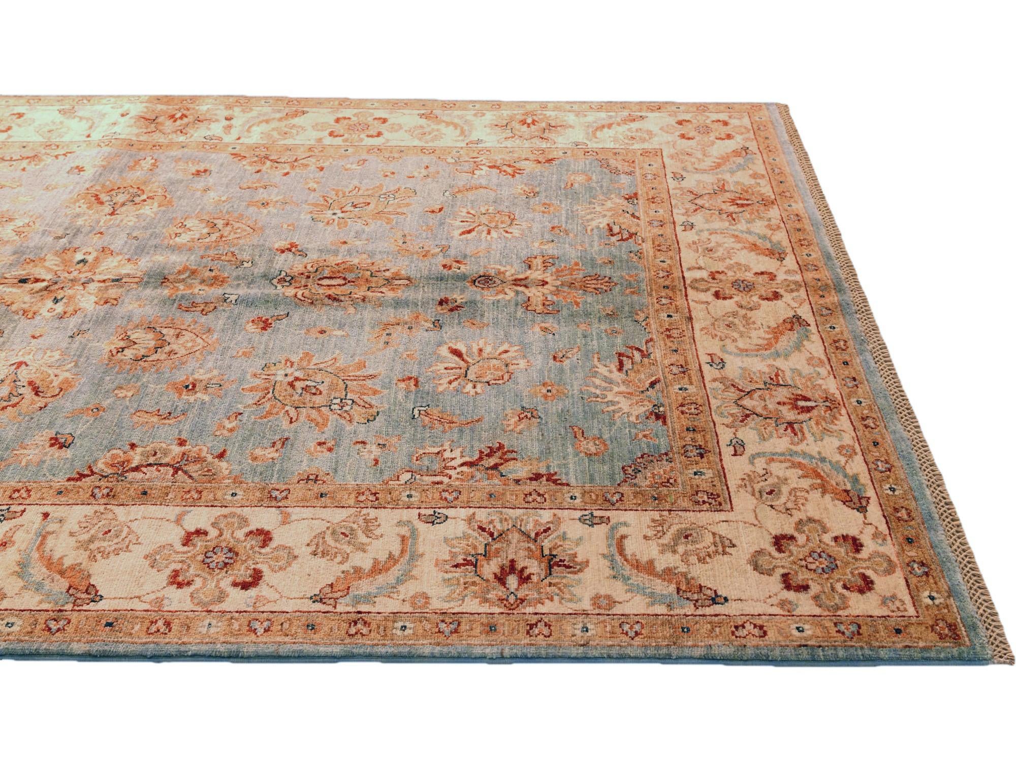 5' 6 x 8' 5 Hand Knotted Ziegler Rug