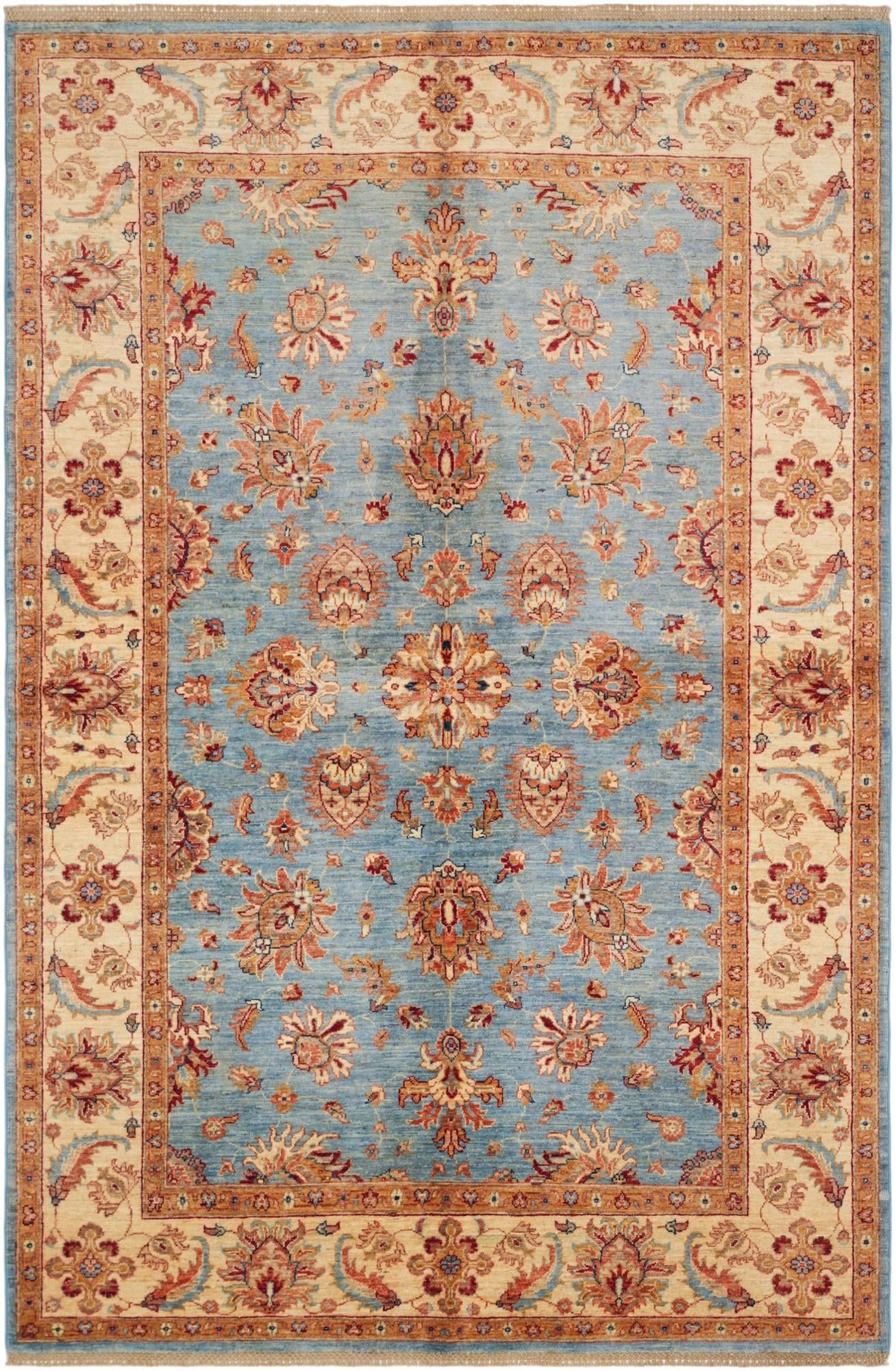 5' 6 x 8' 5 Hand Knotted Ziegler Rug
