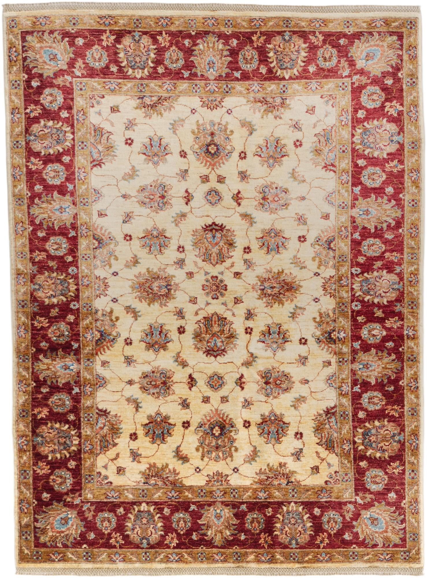 5' x 6' 9 Hand Knotted Ziegler Rug