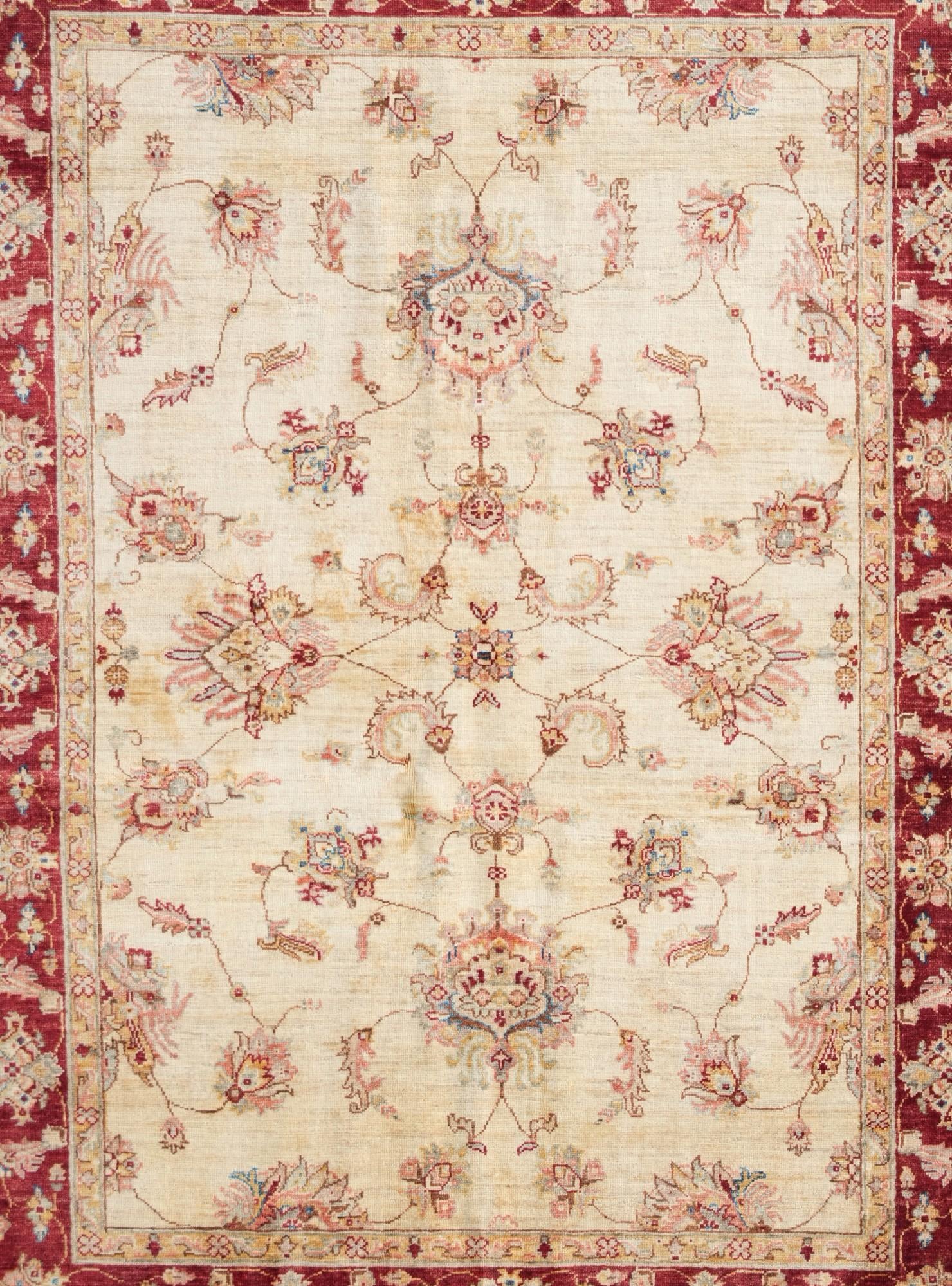 5' x 6' 10 Hand Knotted Ziegler Rug