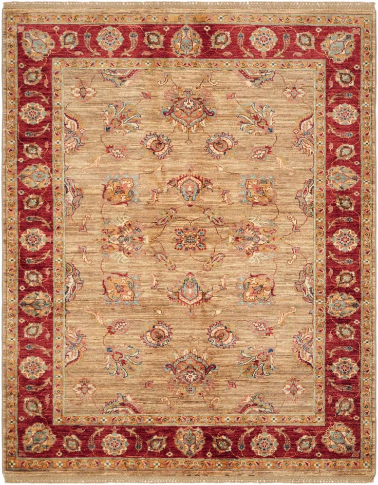 Detail image of 5' 1 x 6' 6 Hand Knotted Ziegler Rug