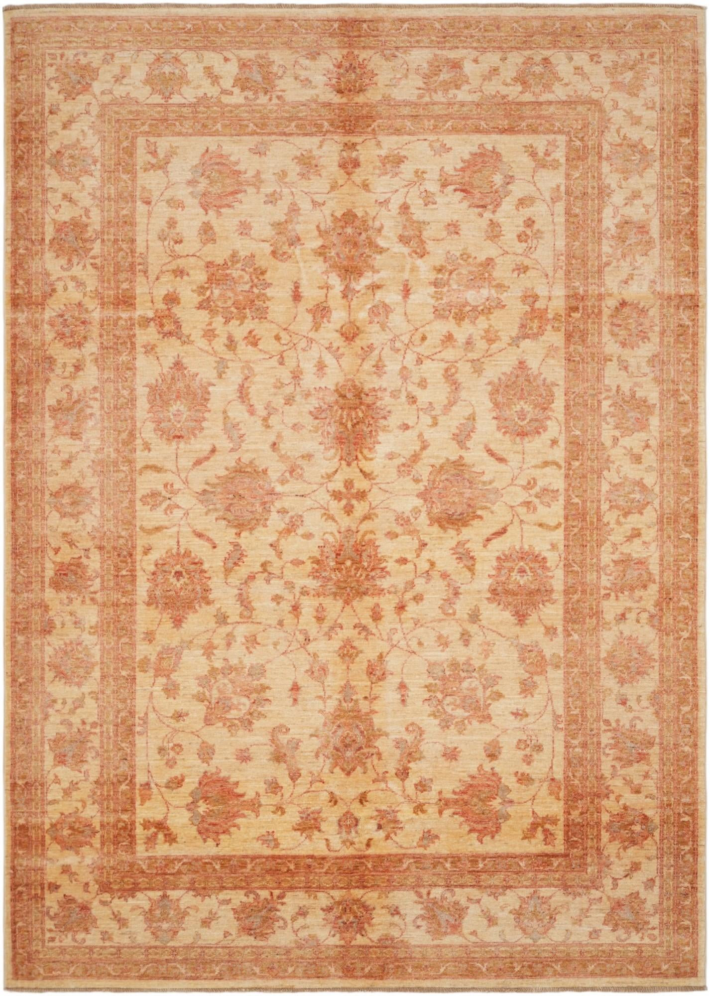 5' 8 x 8' Hand Knotted Ziegler Rug