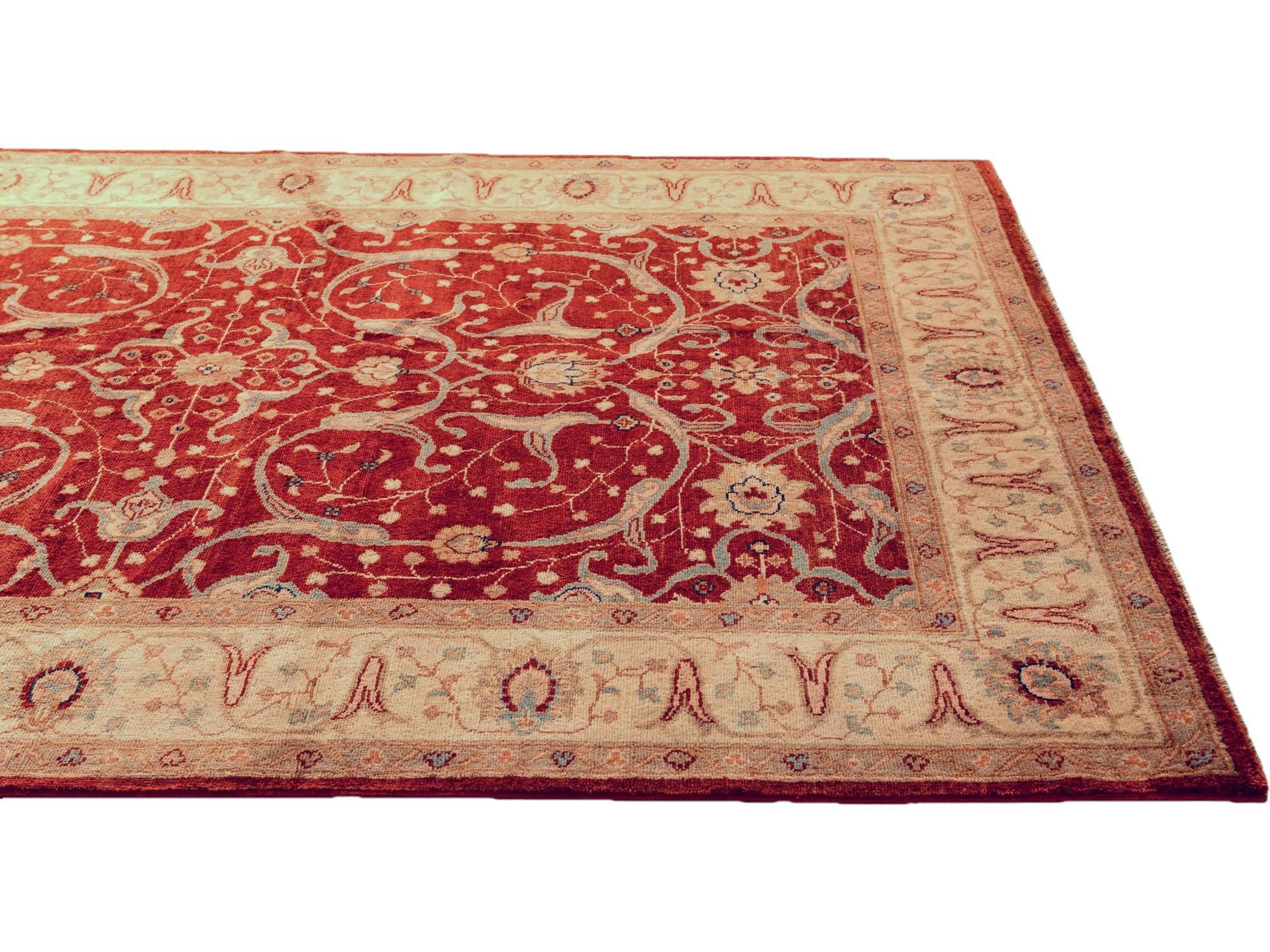 4' 10 x 7' 3 Hand Knotted Ziegler Rug