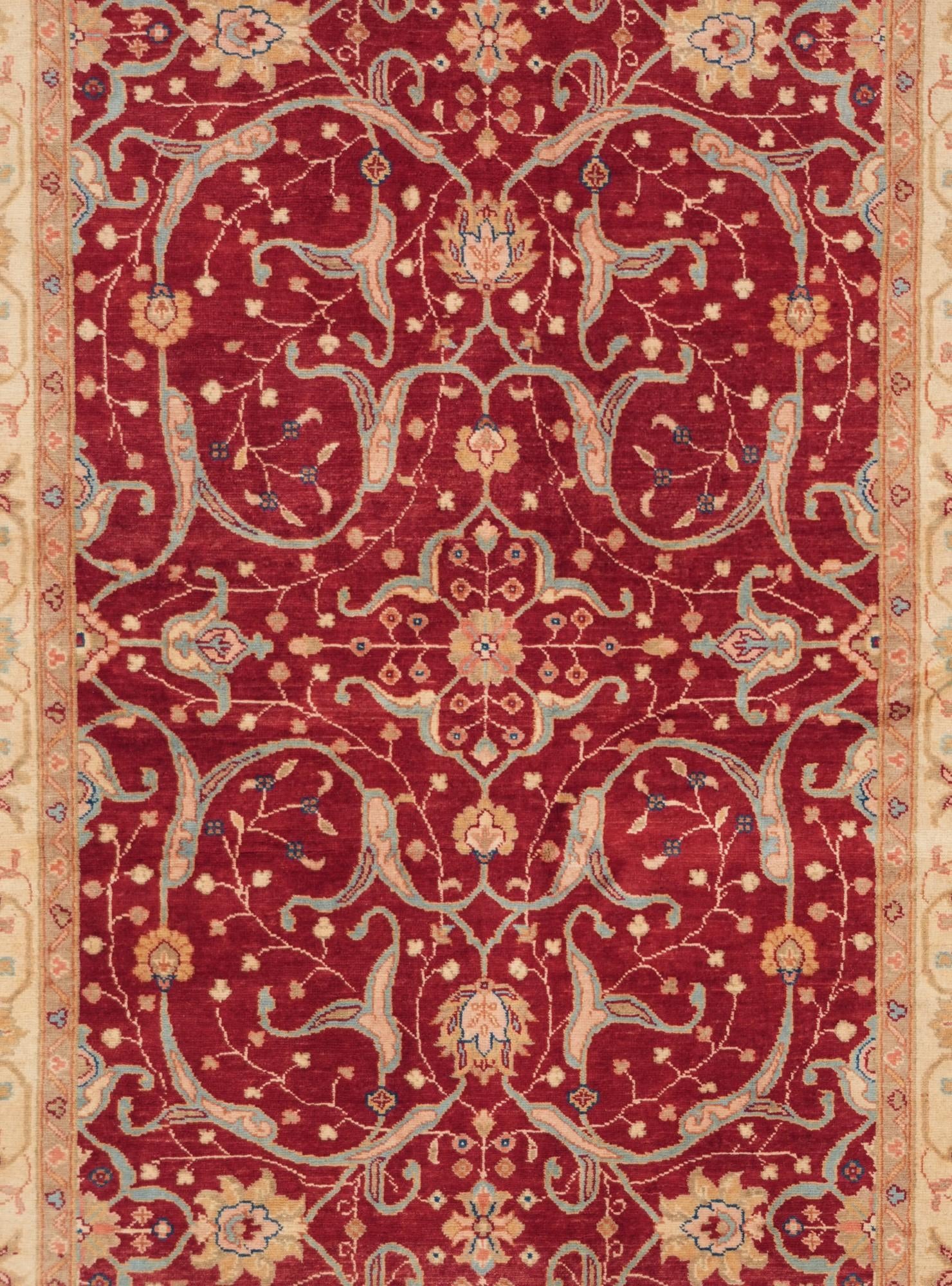 4' 10 x 7' 3 Hand Knotted Ziegler Rug