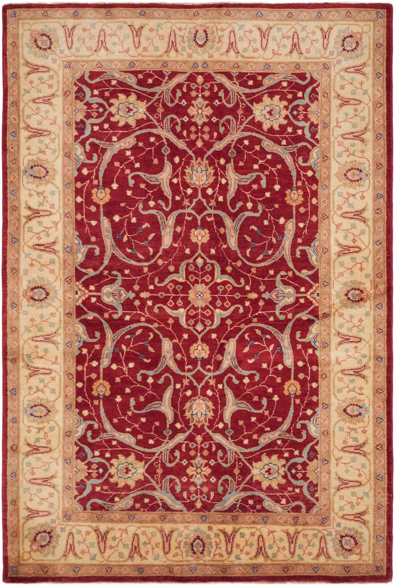 4' 10 x 7' 3 Hand Knotted Ziegler Rug