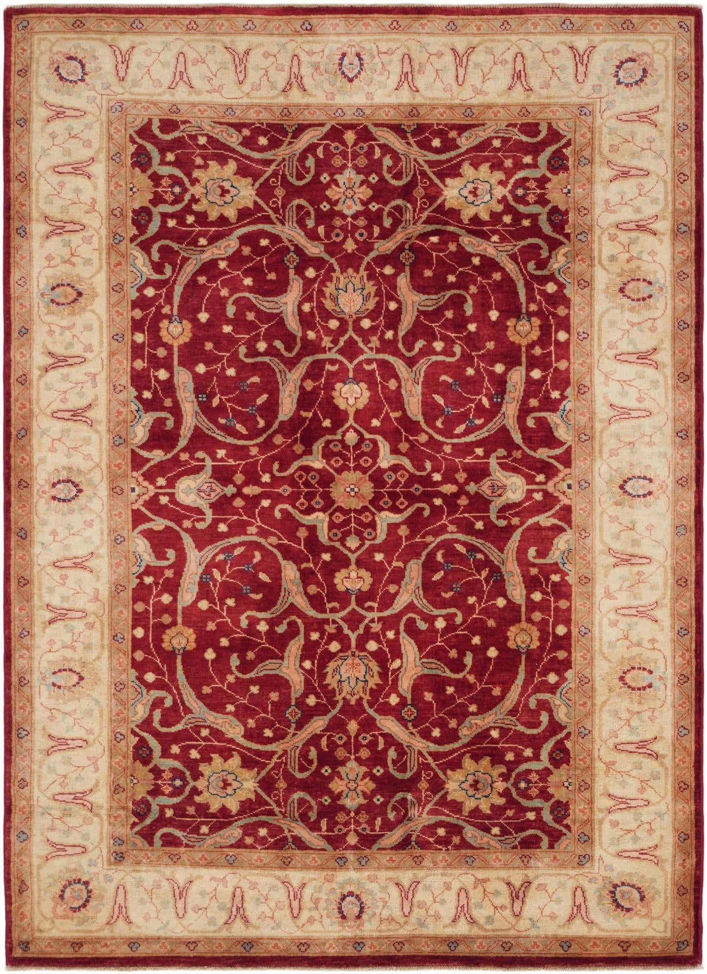 5' x 6' 11 Hand Knotted Ziegler Rug