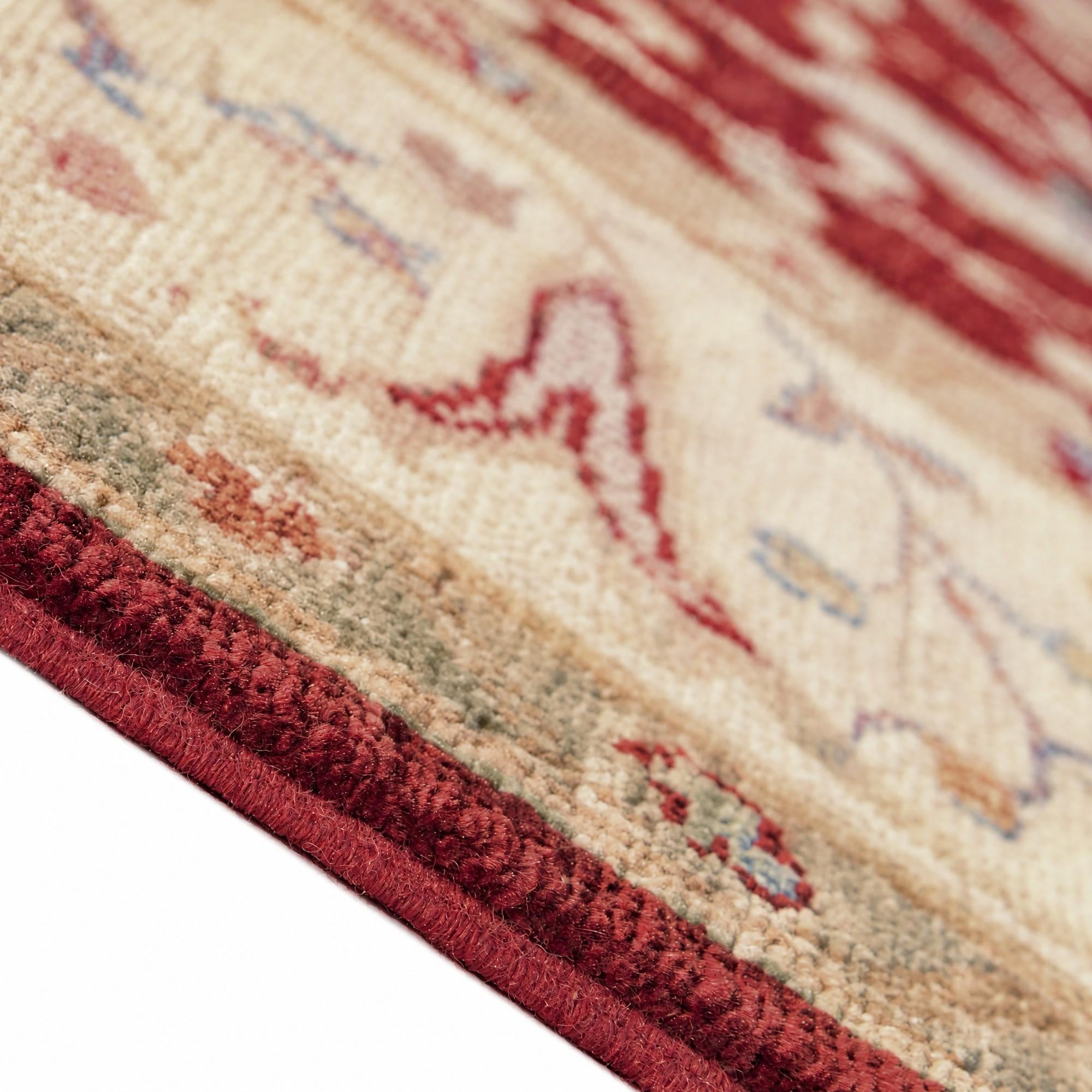 155cm x 215cm Hand Knotted Ziegler Rug