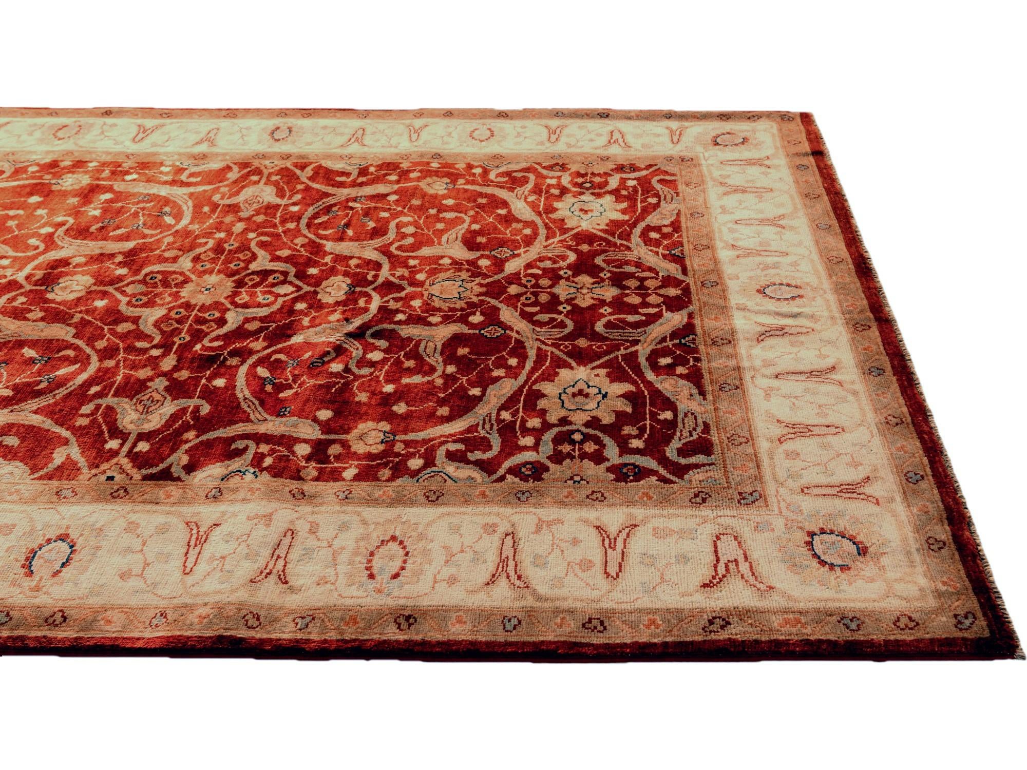 5' x 6' 11 Hand Knotted Ziegler Rug