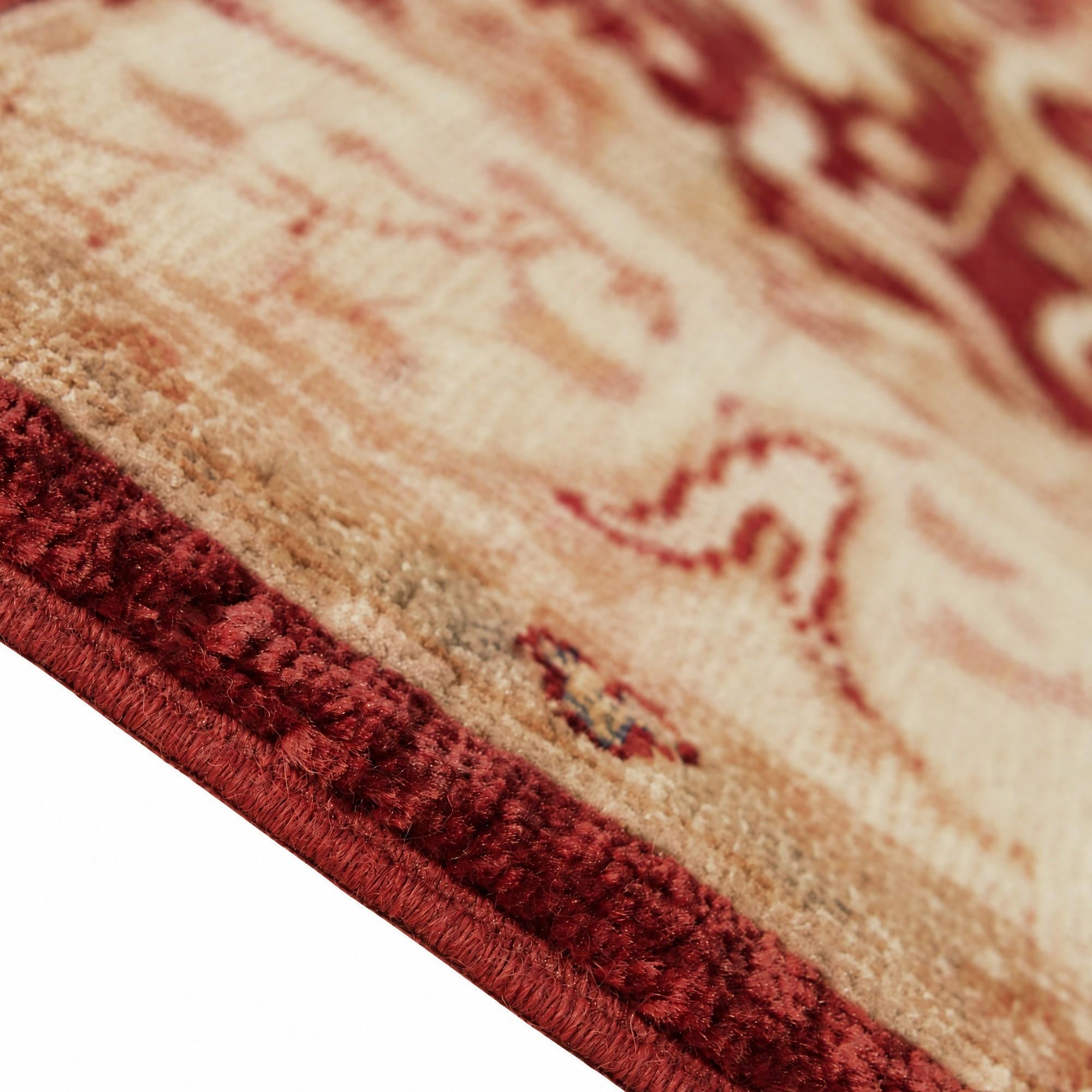 155cm x 210cm Hand Knotted Ziegler Rug