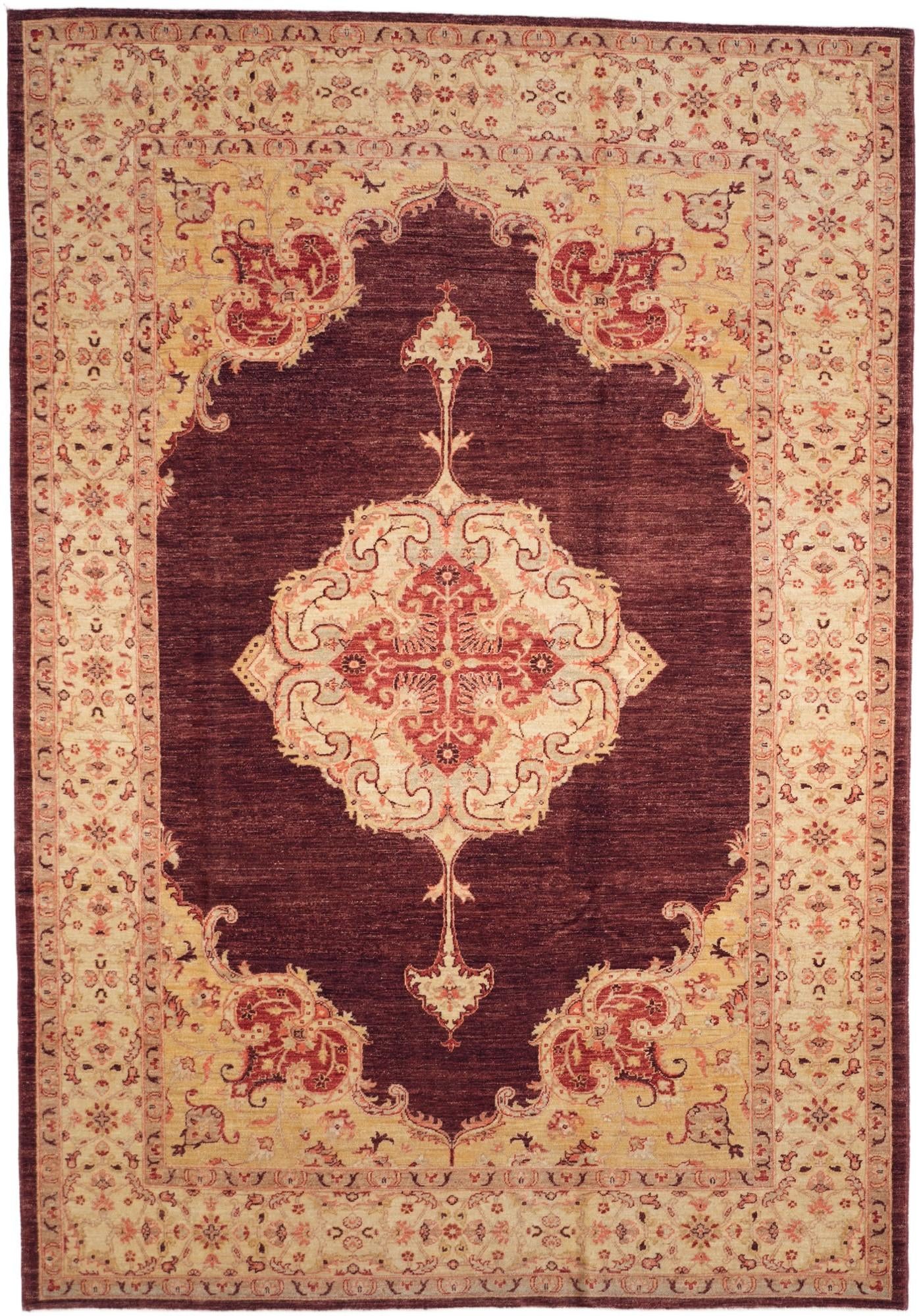 6' 10 x 9' 10 Hand Knotted Ziegler Rug