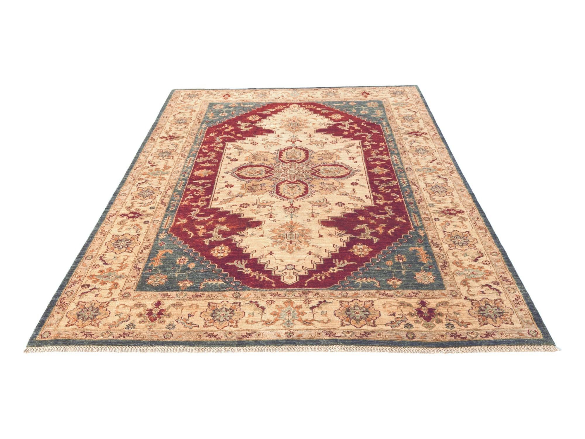 6' 7 x 9' 10 Hand Knotted Ziegler Rug