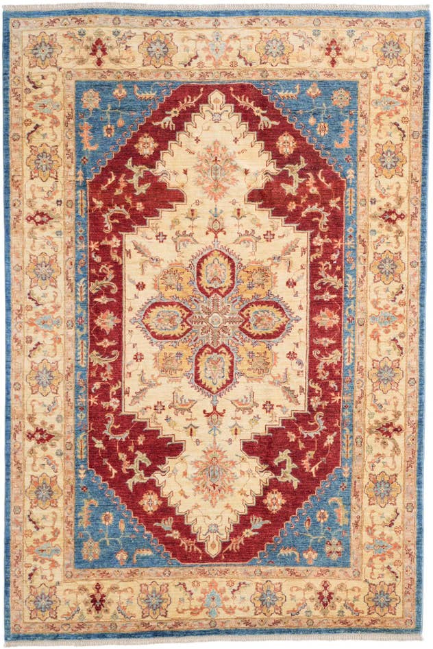 Detailansicht von 200cm x 300cm Handgeknüpft Ziegler Teppich