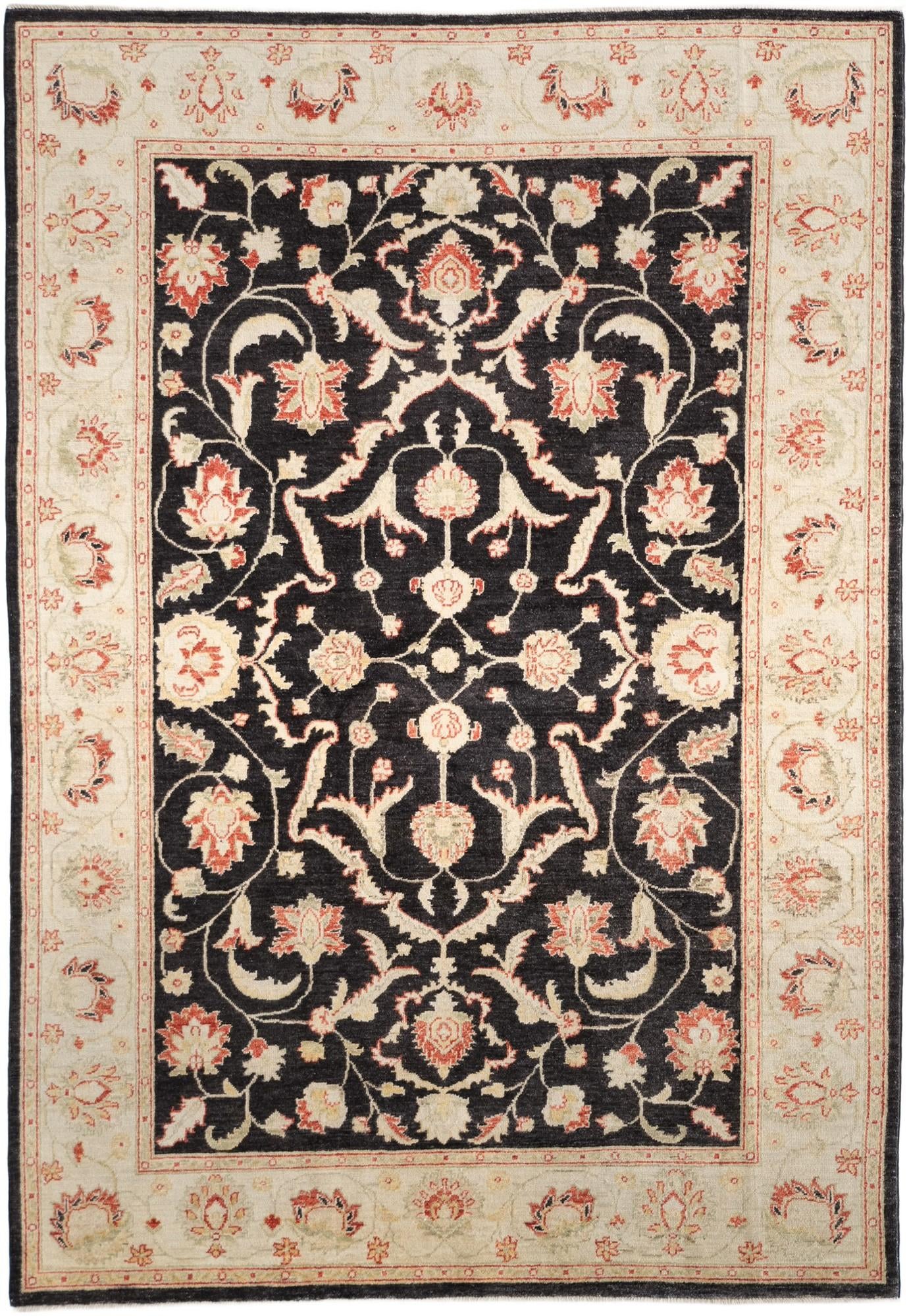 6' x 8' 9 Hand Knotted Ziegler Rug
