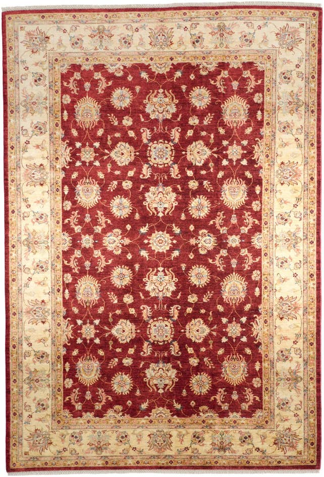 Detailansicht von 210cm x 305cm Handgeknüpft Ziegler Teppich