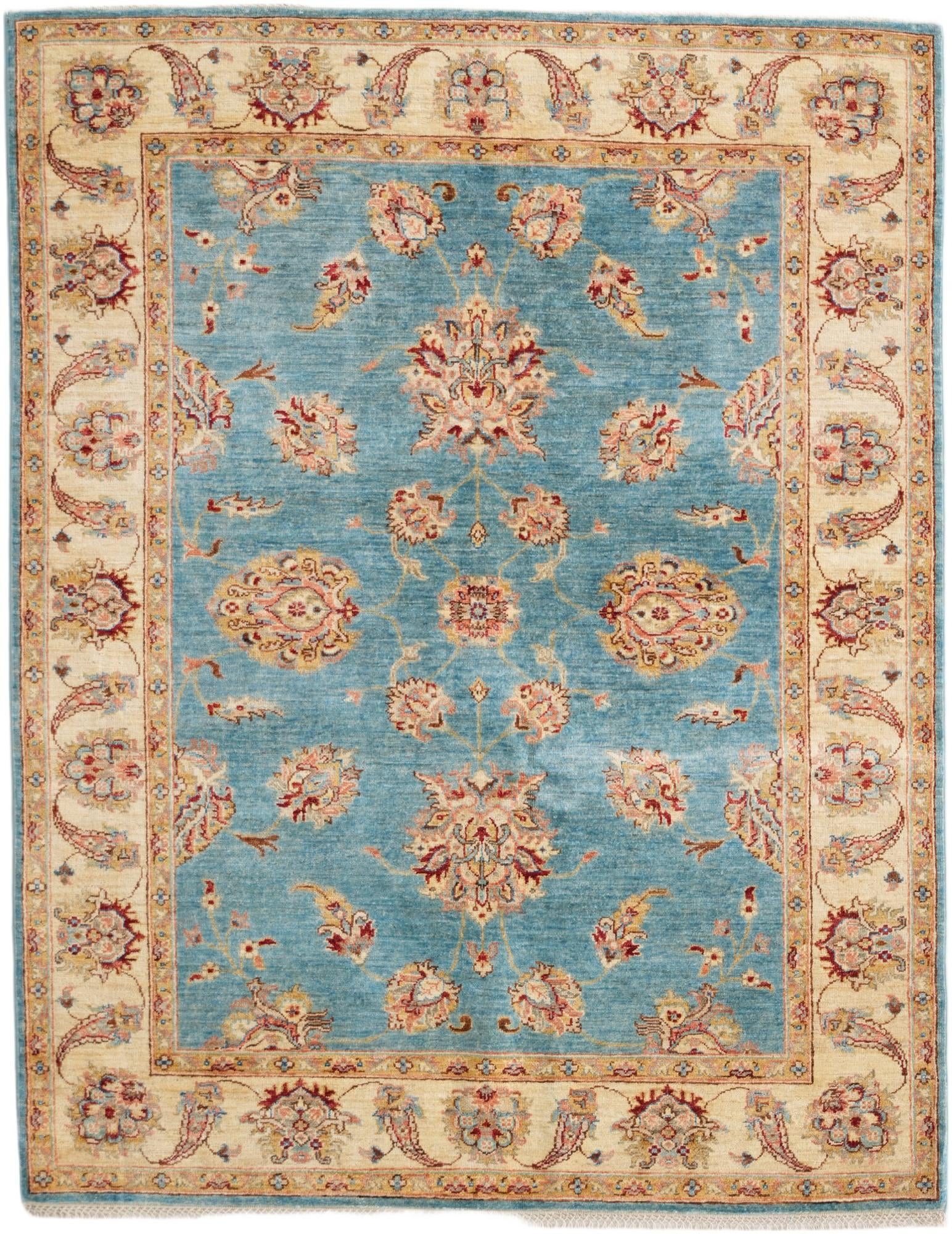 5' 1 x 6' 7 Hand Knotted Ziegler Rug