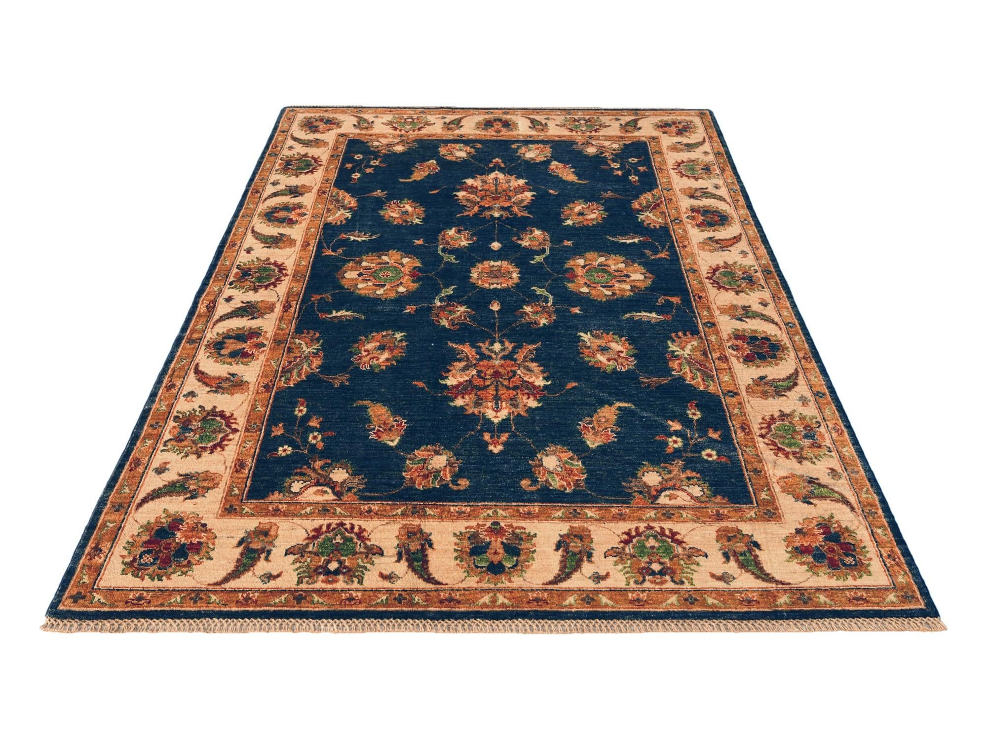 4' 9 x 7' 5 Hand Knotted Ziegler Rug