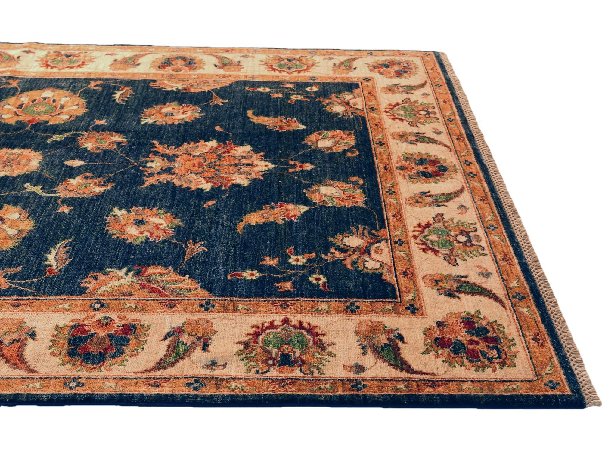 4' 9 x 7' 5 Hand Knotted Ziegler Rug