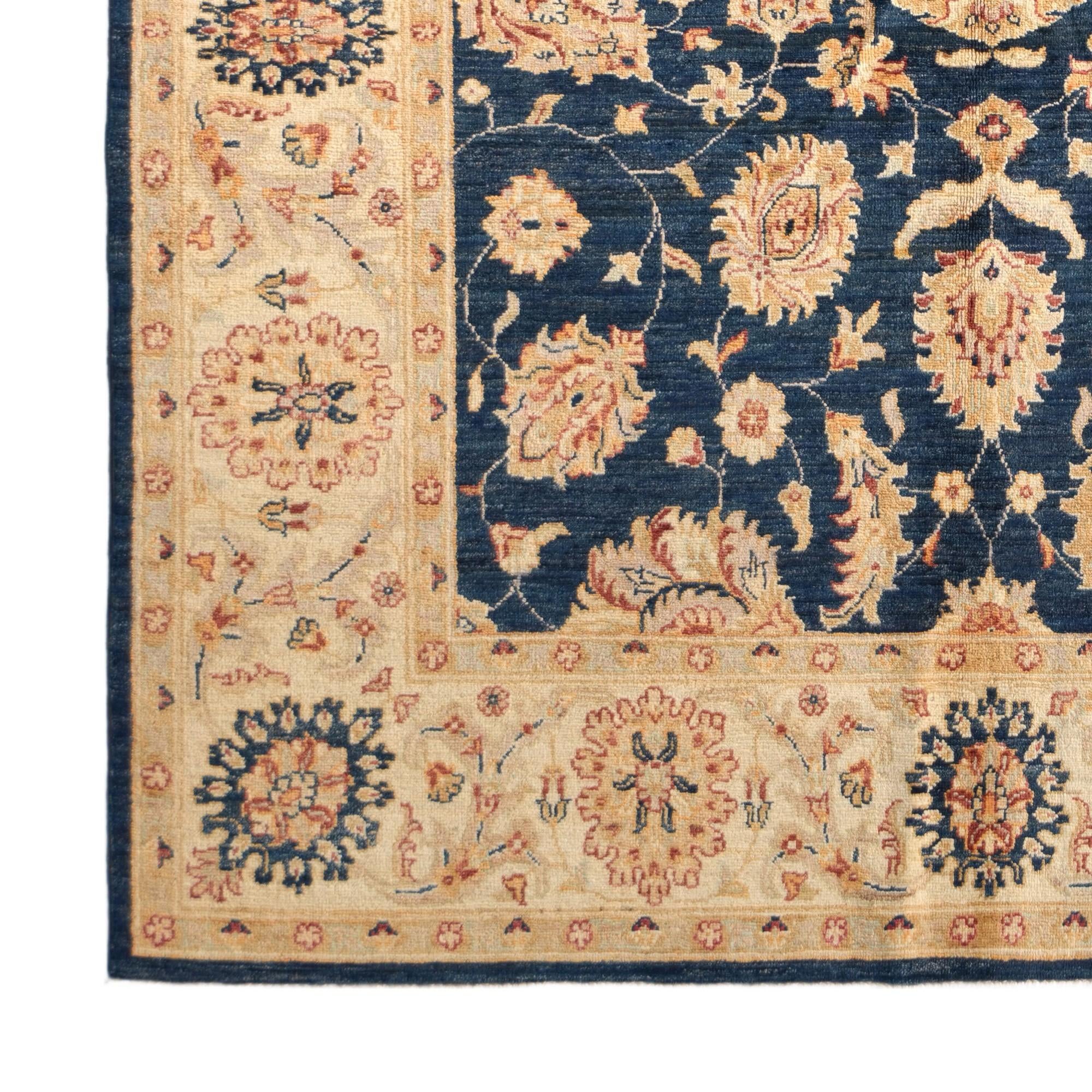 165cm x 235cm Hand Knotted Ziegler Rug