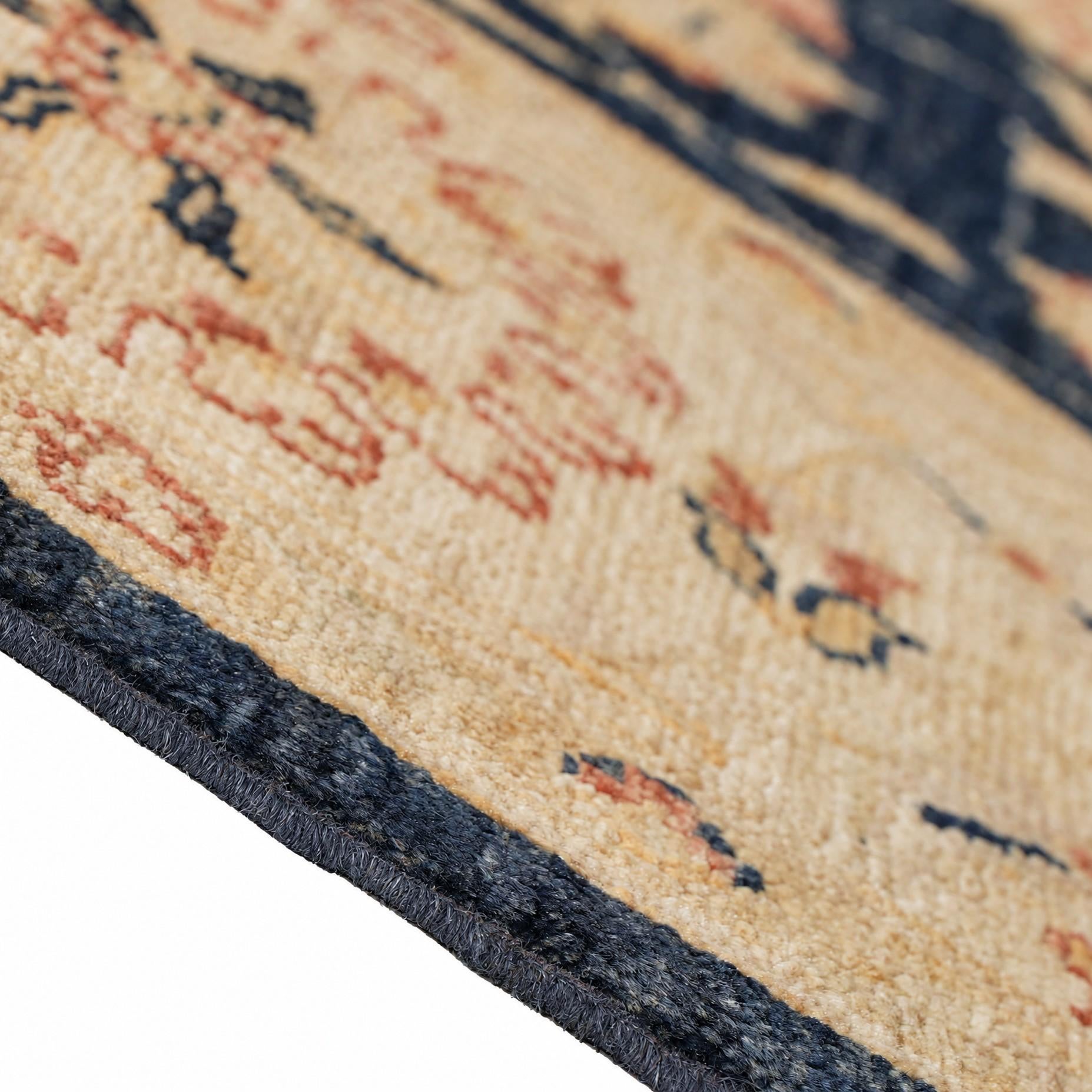 165cm x 235cm Hand Knotted Ziegler Rug
