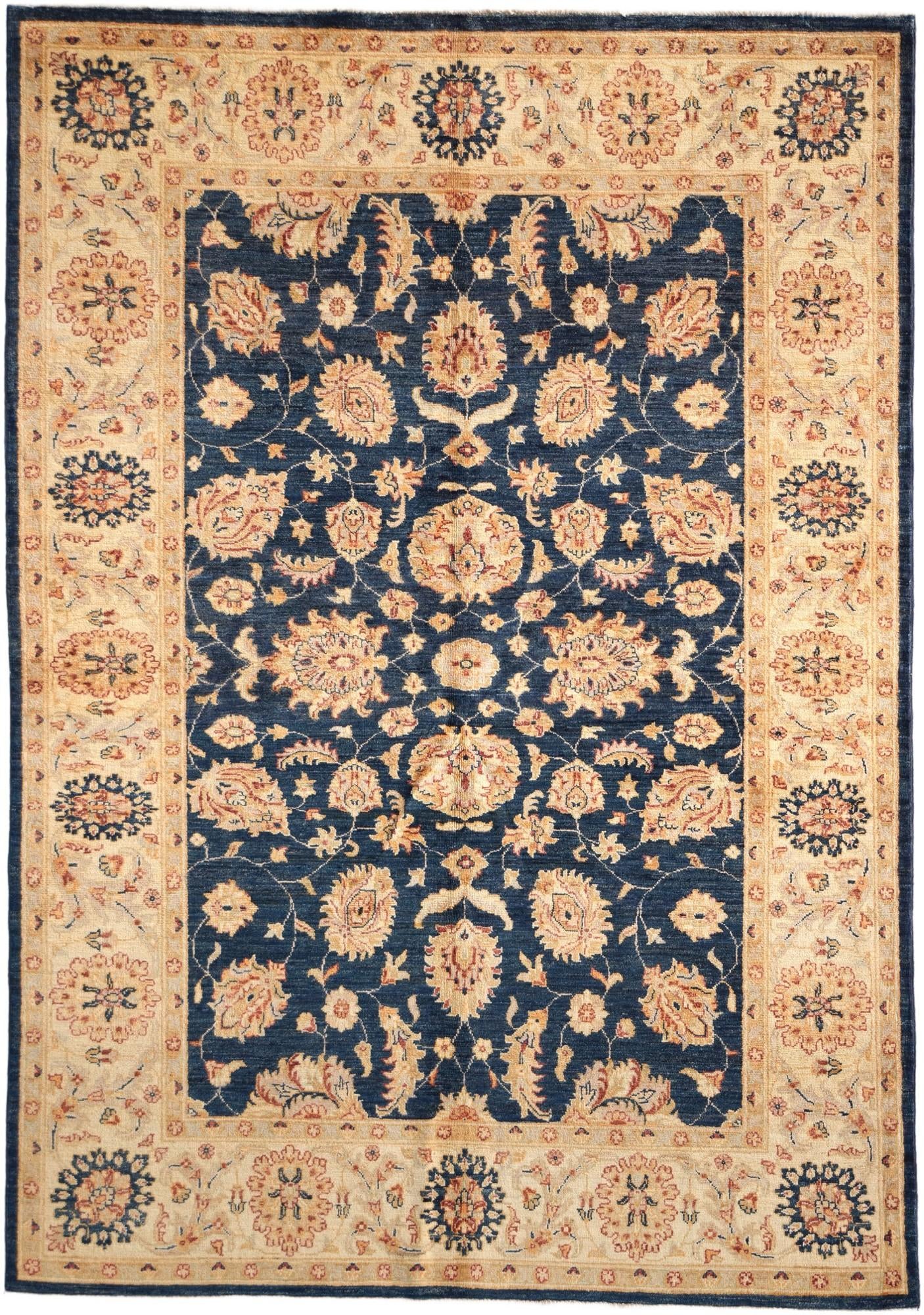 165cm x 235cm Hand Knotted Ziegler Rug