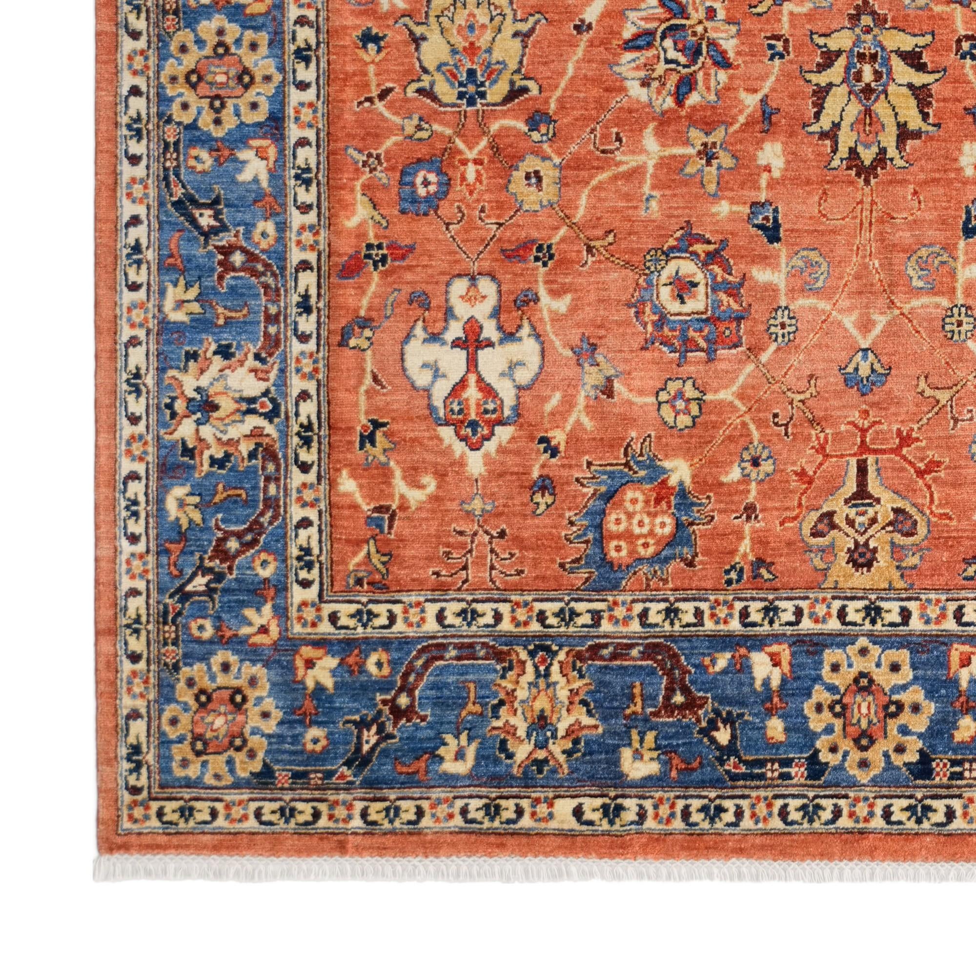6' 6 x 8' 3 Hand Knotted Ziegler Rug