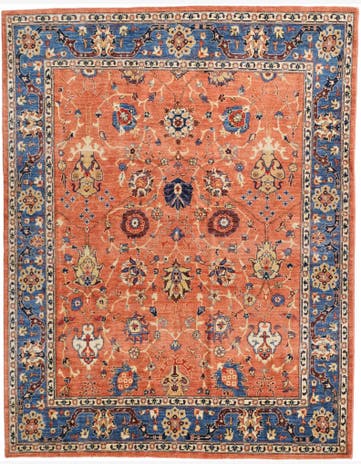 6' 6 x 8' 3 Hand Knotted Ziegler Rug
