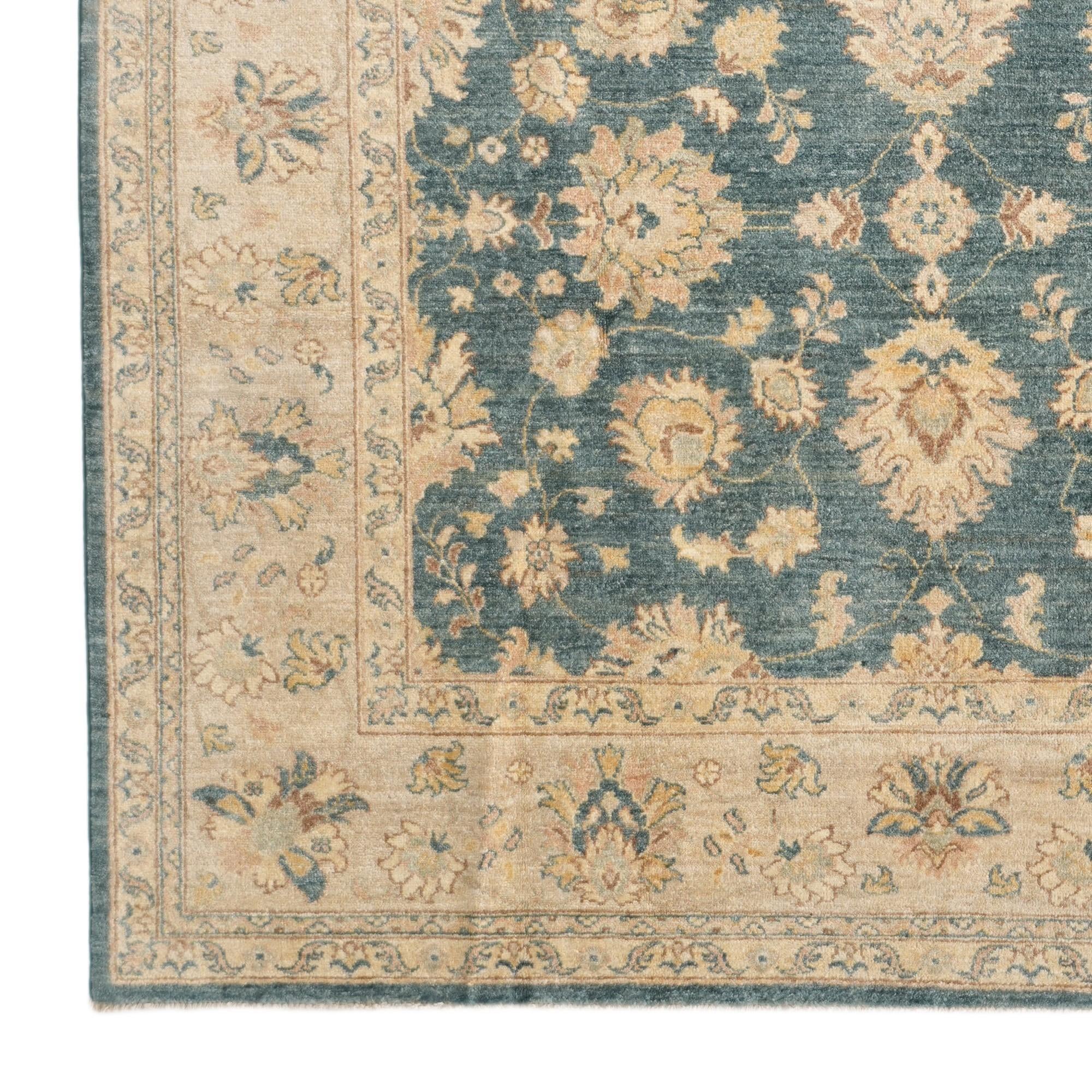 6' 8 x 9' 6 Hand Knotted Ziegler Rug