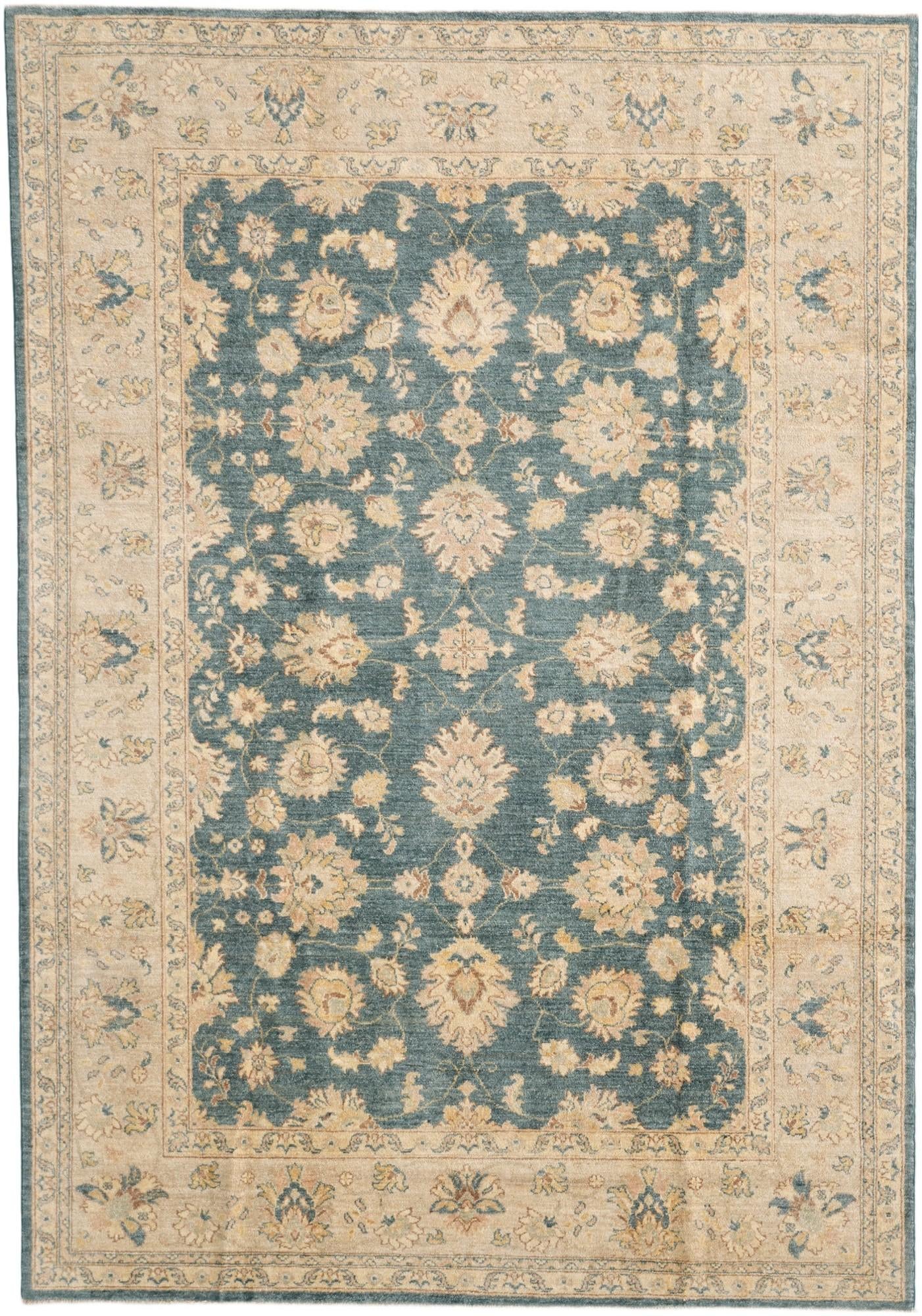 6' 8 x 9' 6 Hand Knotted Ziegler Rug