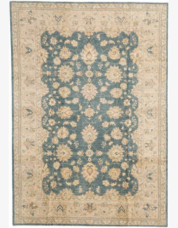 6' 8 x 9' 6 Hand Knotted Ziegler Rug