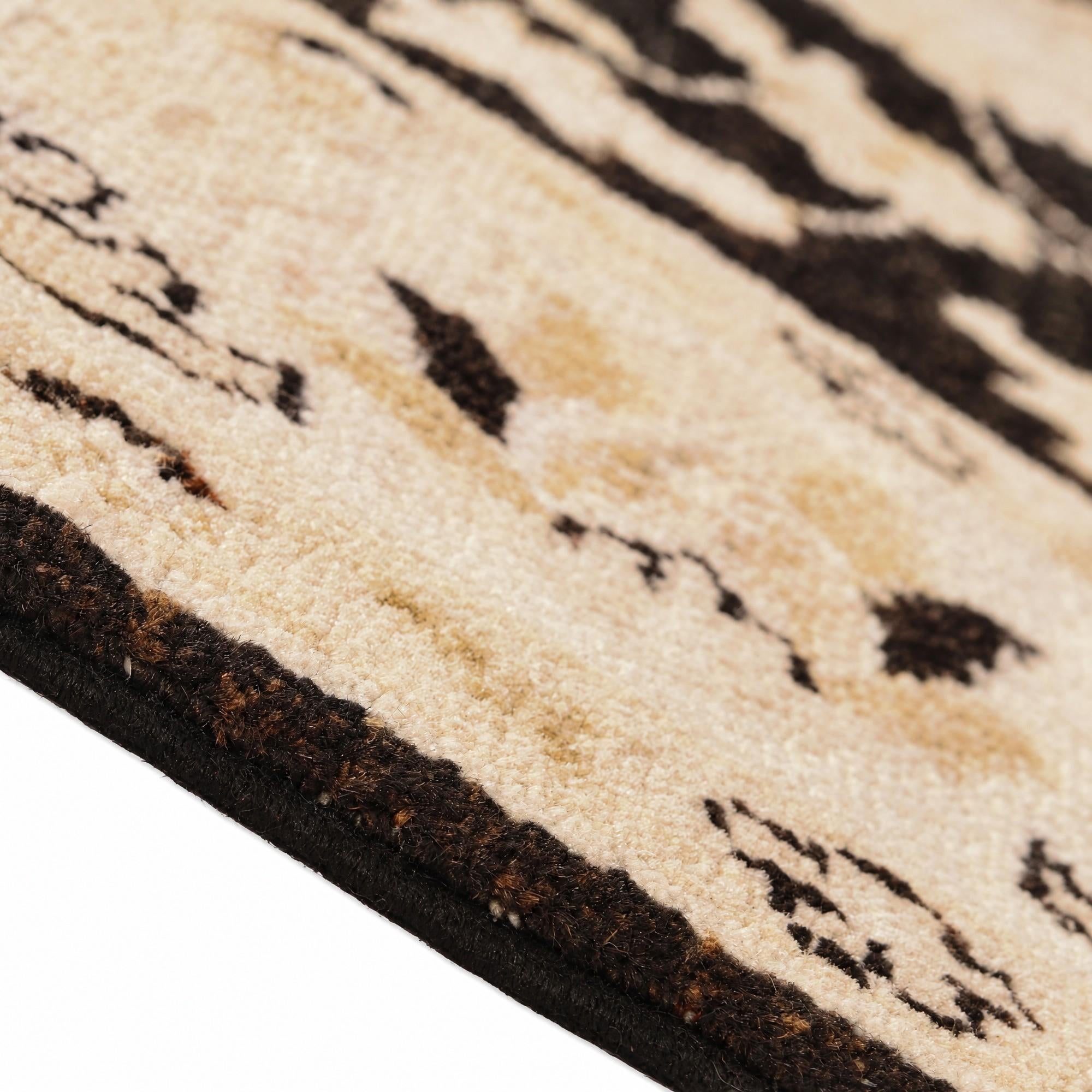 155cm x 205cm Hand Knotted Ziegler Rug