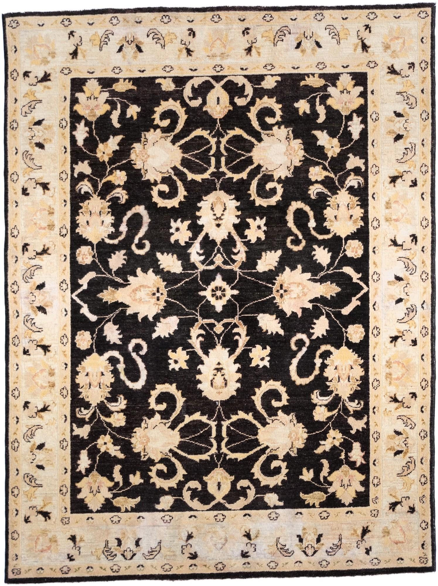 5' x 6' 9 Hand Knotted Ziegler Rug