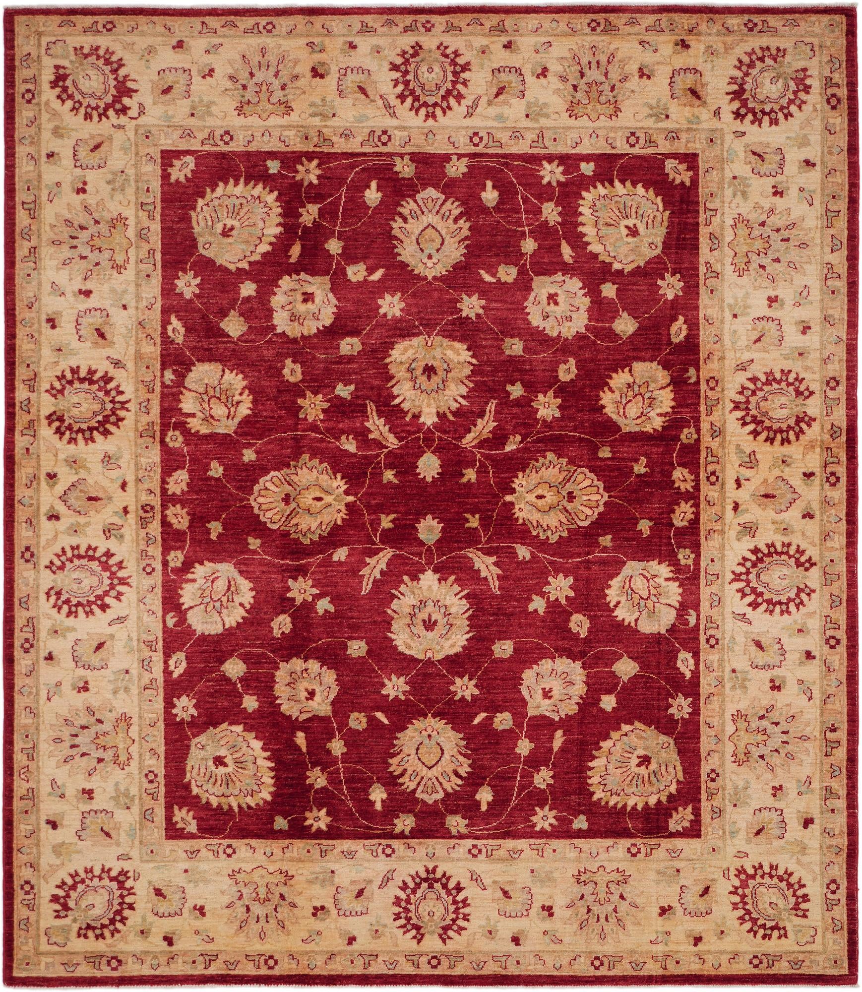 Detail image 2 of 10: 6' 6 x 7' 7 Hand Knotted Ziegler Rug