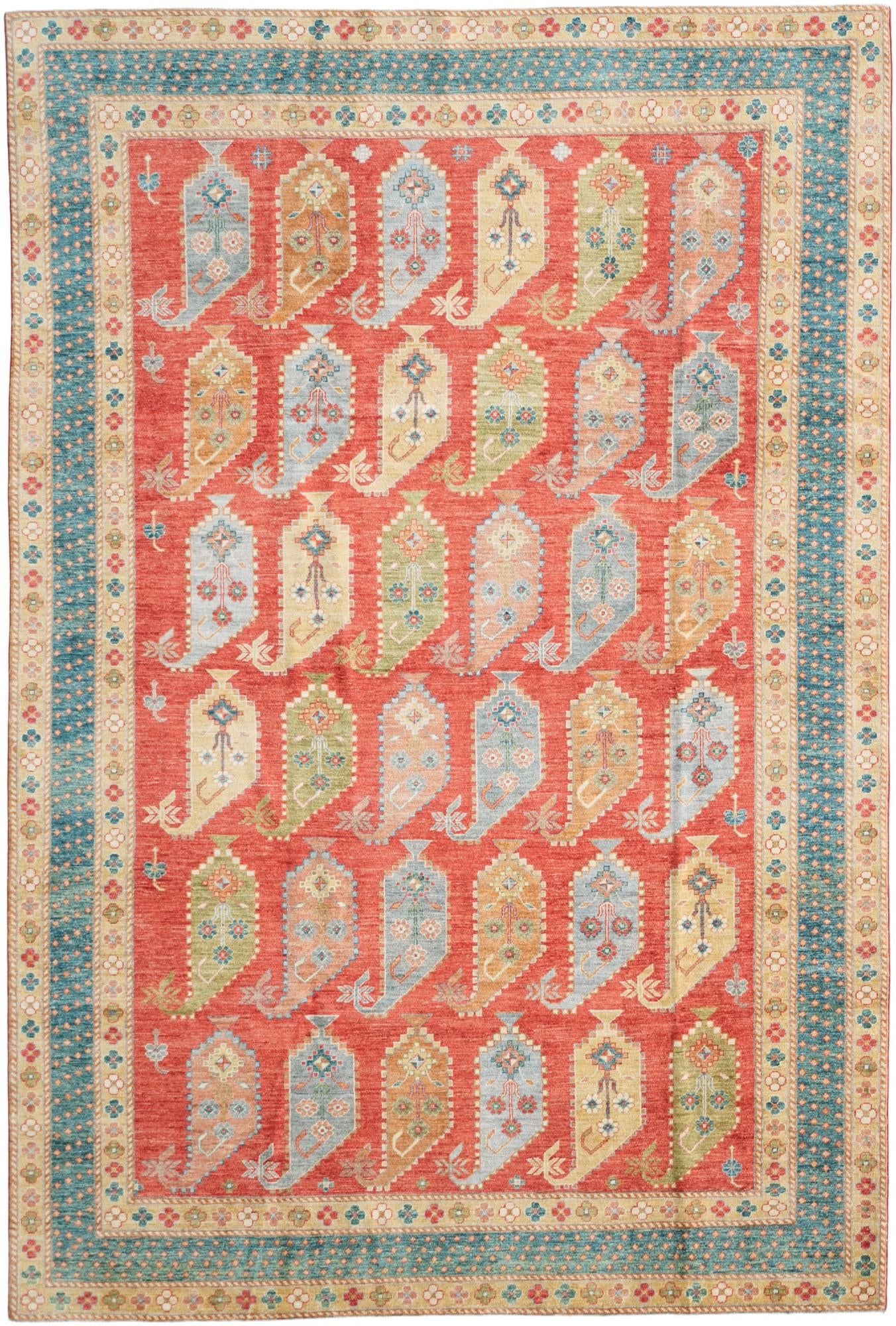 6' 9 x 10' Hand Knotted Ziegler Rug