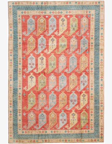 6' 9 x 10' Hand Knotted Ziegler Rug
