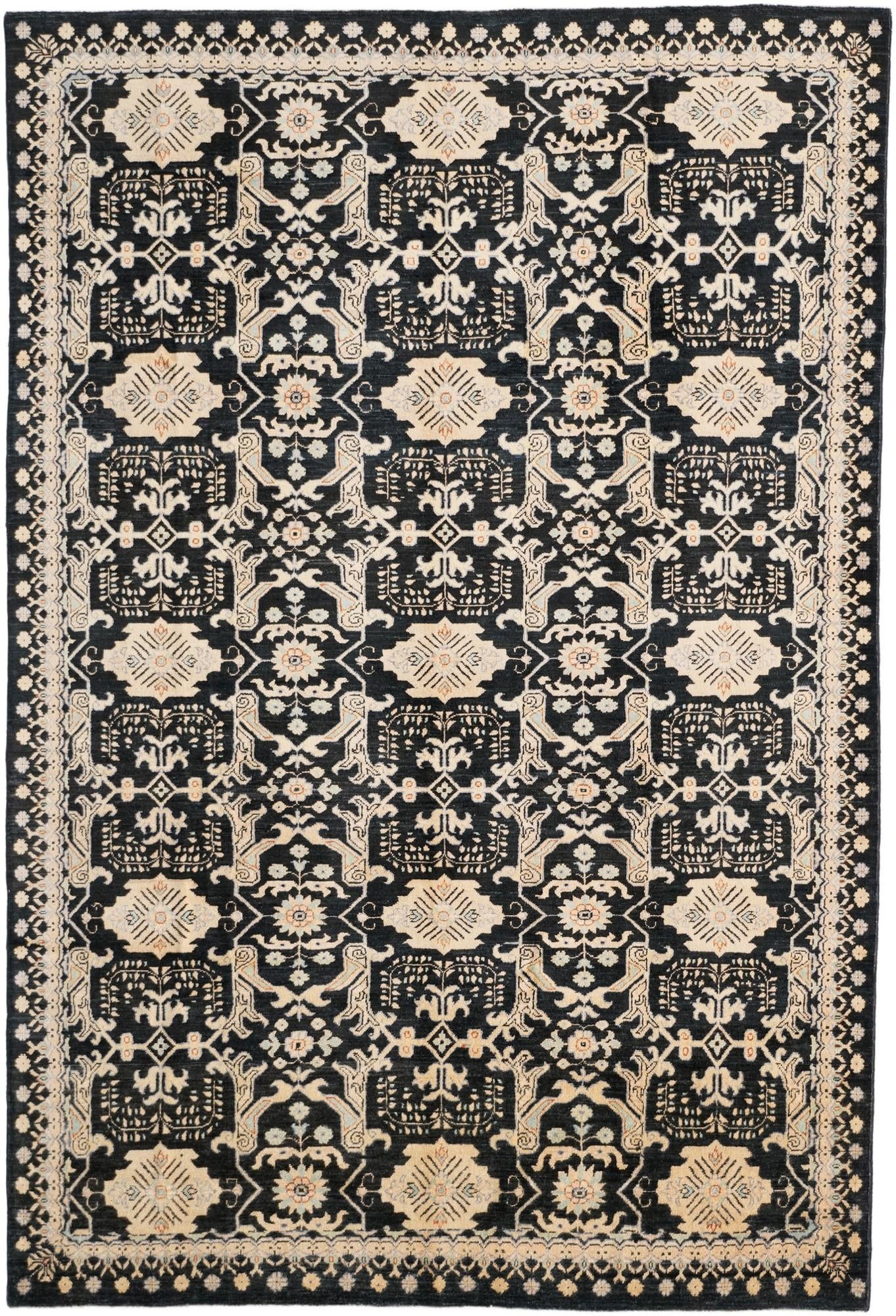 6' 6 x 9' 6 Hand Knotted Ziegler Rug