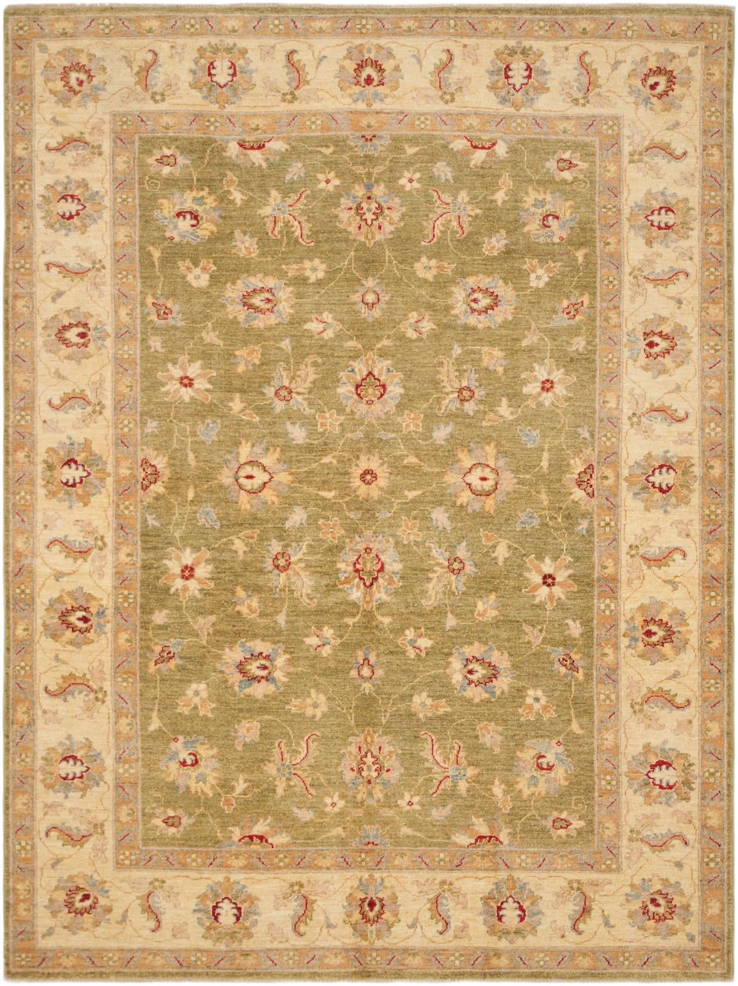 5' 8 x 7' 7 Hand Knotted Ziegler Rug
