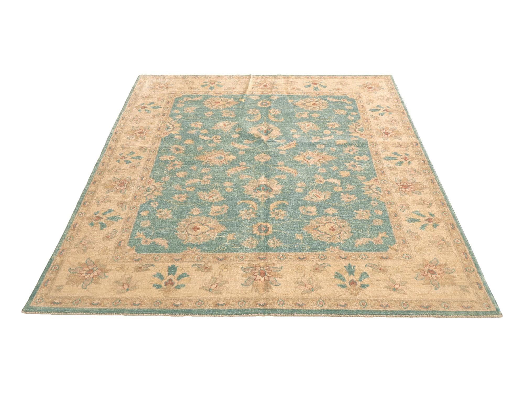 165cm x 235cm Hand Knotted Ziegler Rug