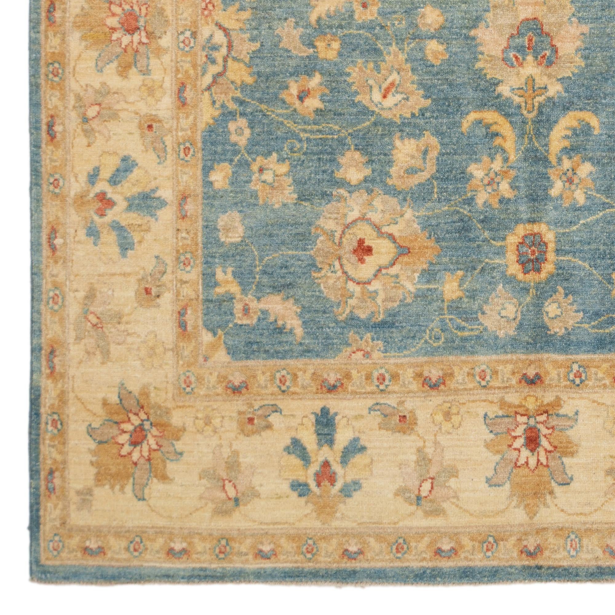165cm x 235cm Hand Knotted Ziegler Rug