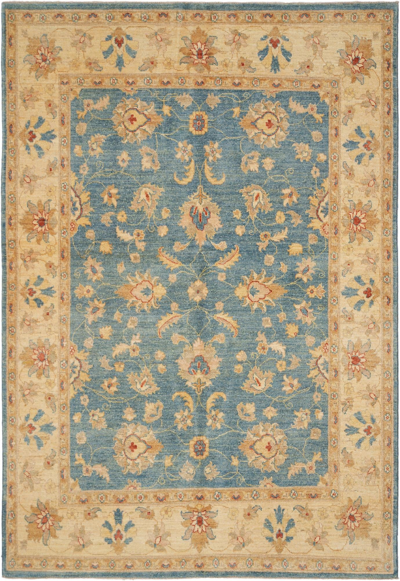165cm x 235cm Hand Knotted Ziegler Rug