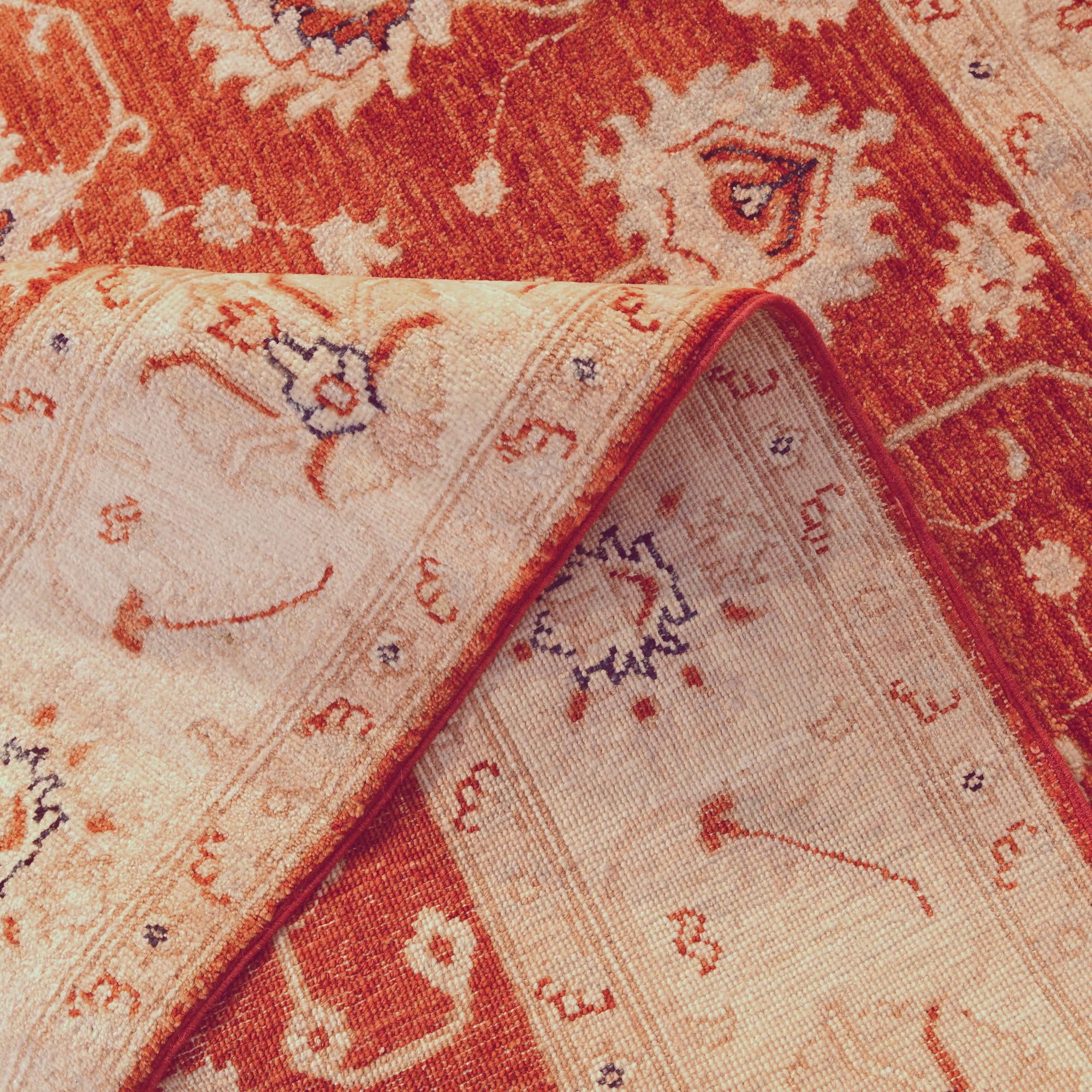 4' 9 x 6' 6 Hand Knotted Ziegler Rug