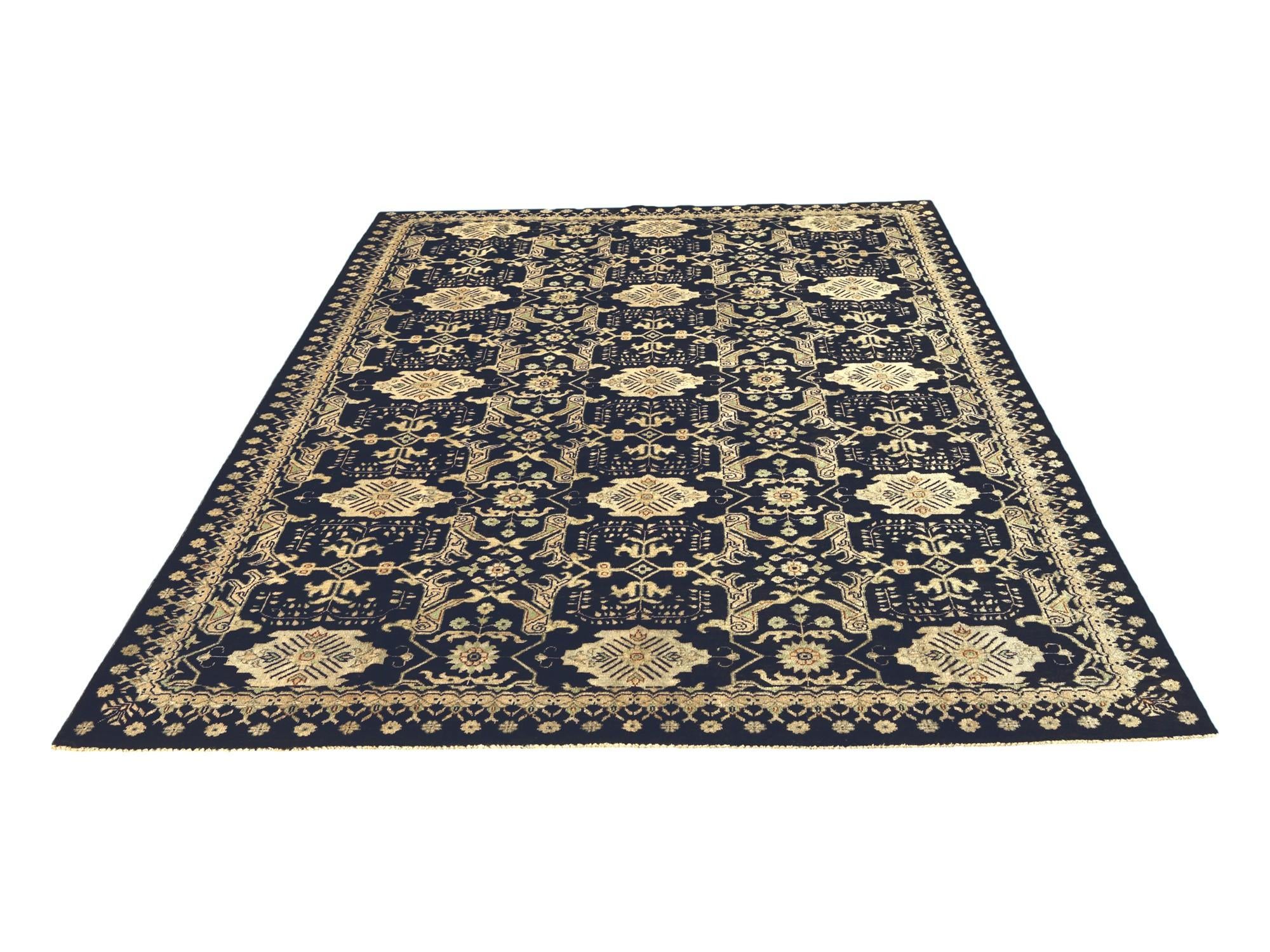 6' 8 x 9' 5 Hand Knotted Ziegler Rug