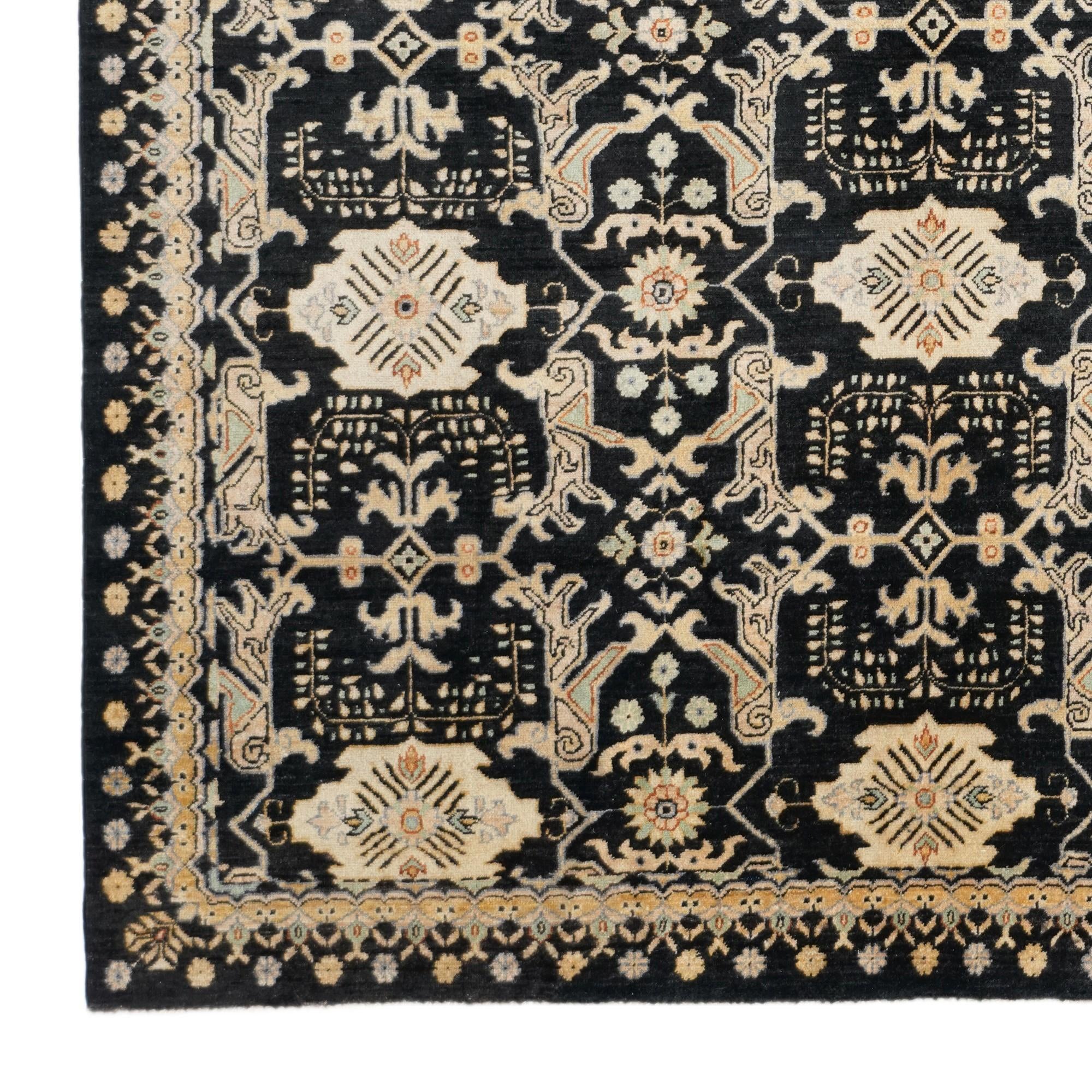 6' 8 x 9' 5 Hand Knotted Ziegler Rug