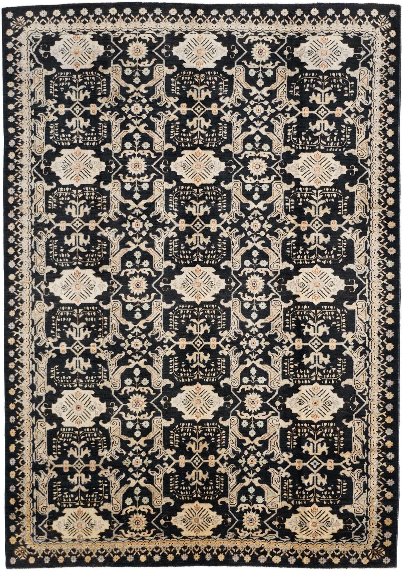6' 8 x 9' 5 Hand Knotted Ziegler Rug