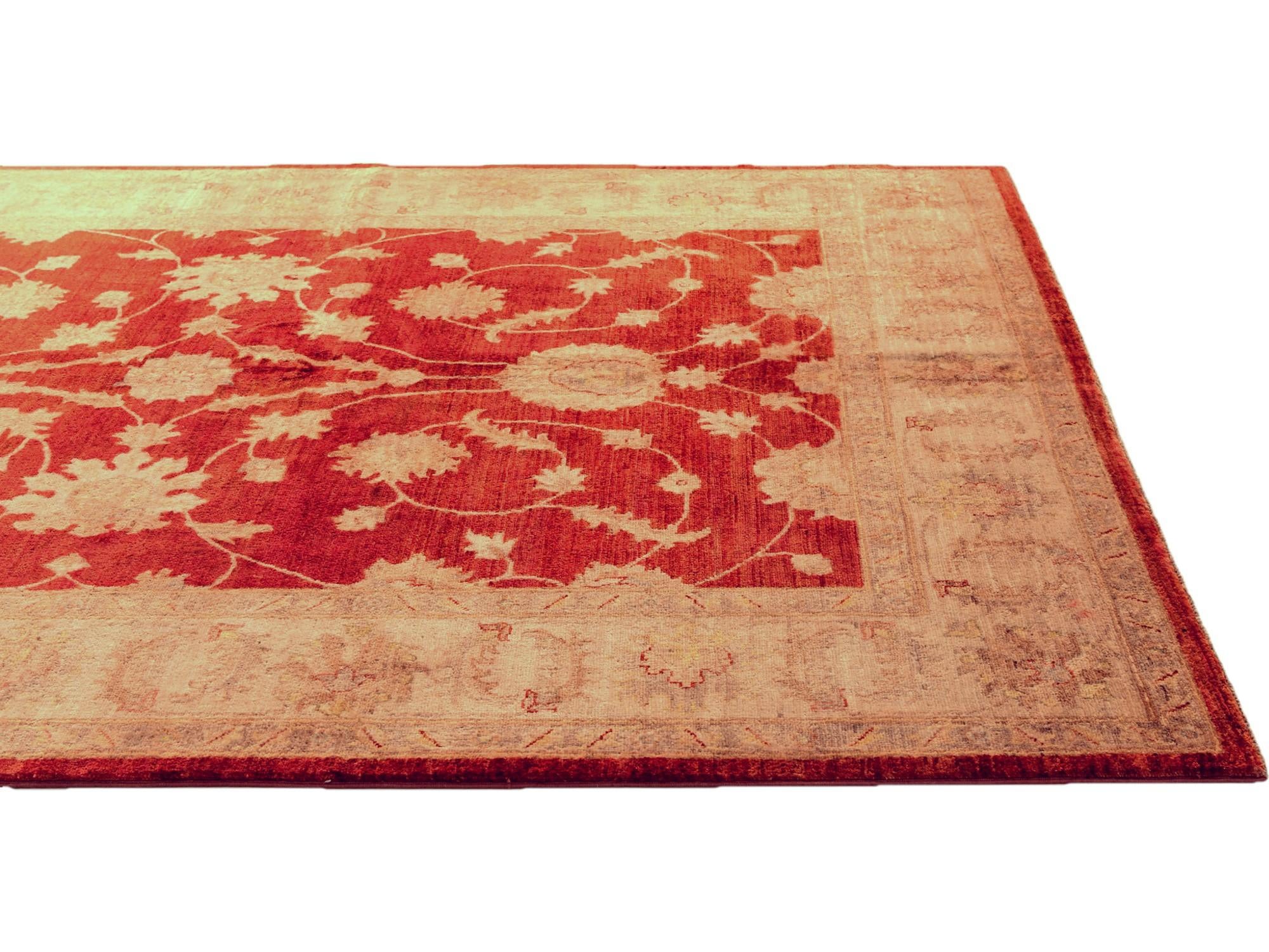 5' 7 x 8' Hand Knotted Ziegler Rug